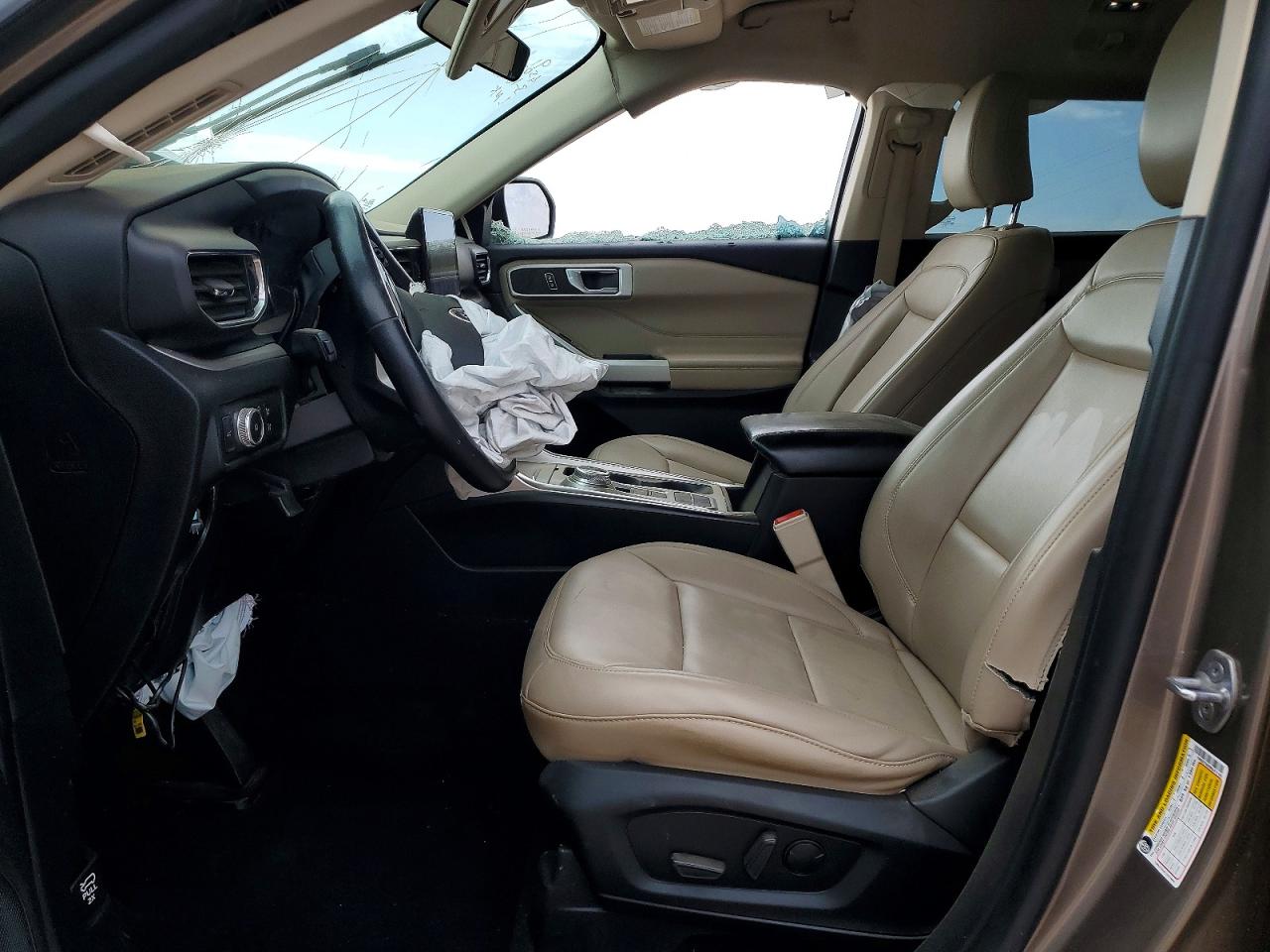 2021 Ford Explorer Xlt Brown vin: 1FMSK7DH0MGA71140
