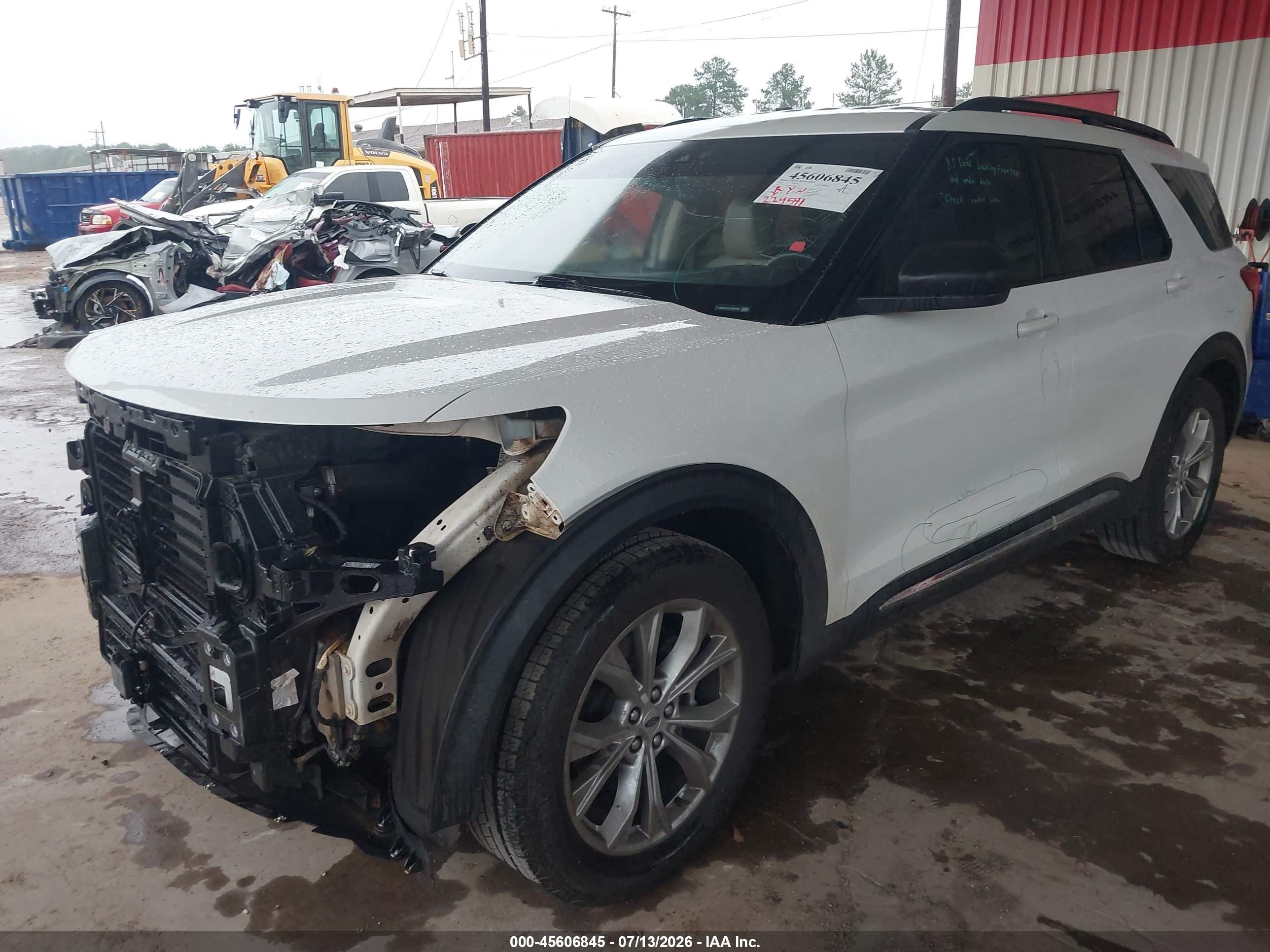 2020 Ford Explorer Xlt White vin: 1FMSK7DH1LGB63548