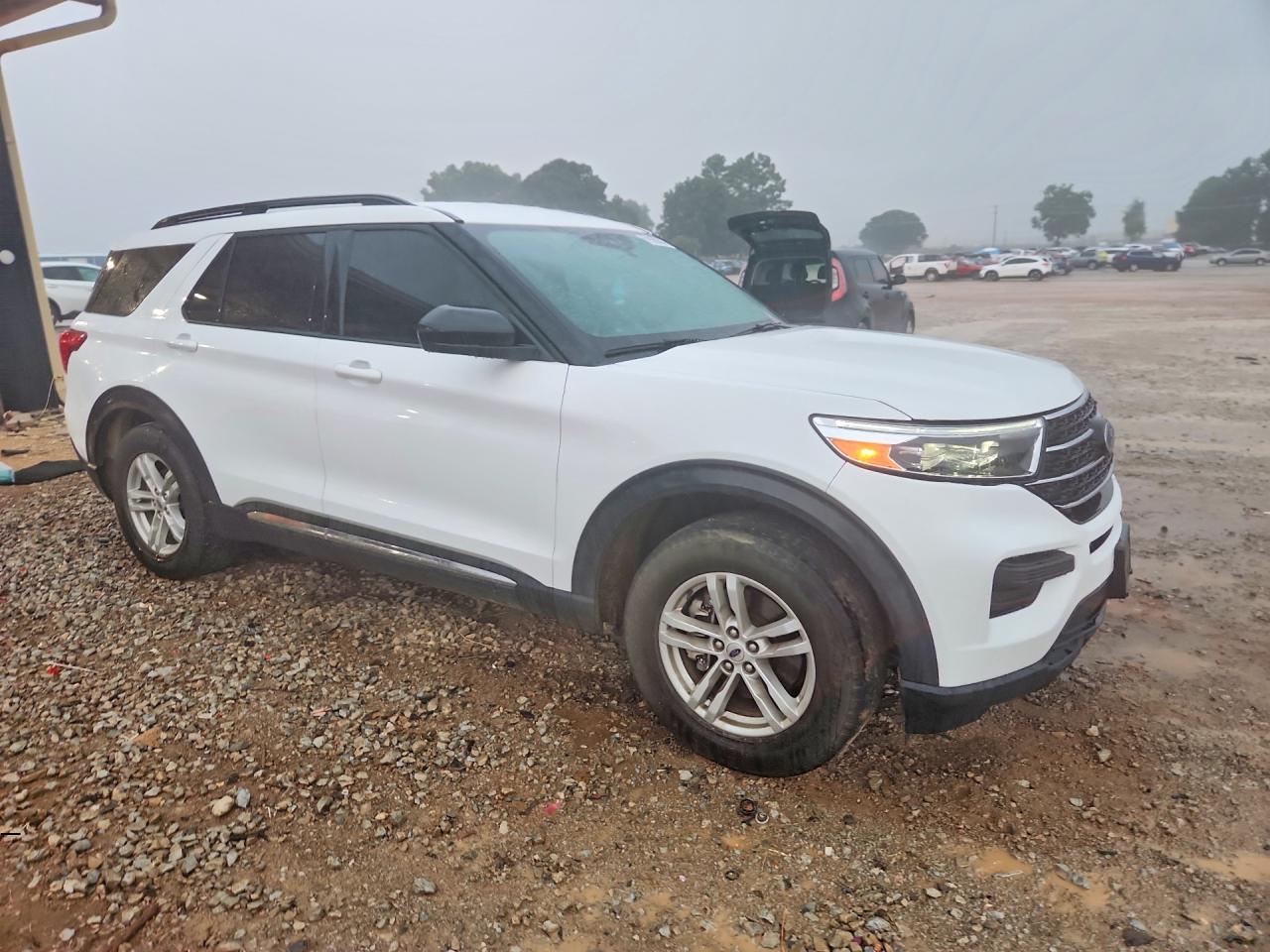 2021 Ford Explorer Xlt White vin: 1FMSK7DH1MGA77190