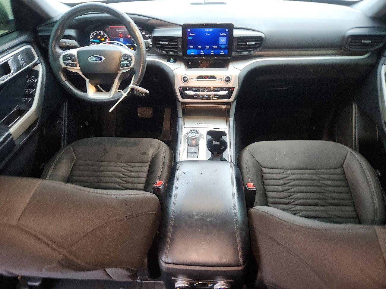2021 Ford Explorer Xlt White vin: 1FMSK7DH1MGA77190