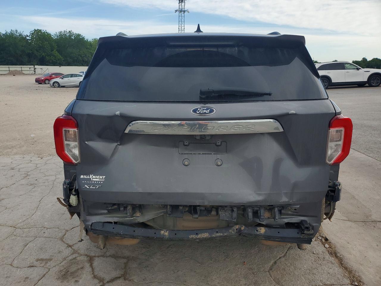 2021 Ford Explorer Xlt Gray vin: 1FMSK7DH3MGA50105