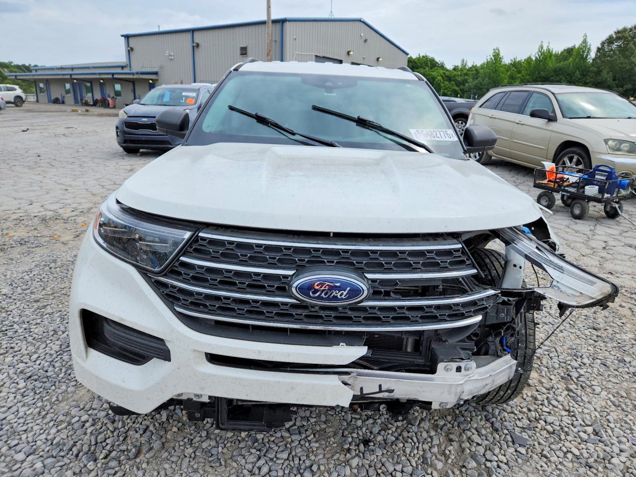 2023 Ford Explorer Xlt White vin: 1FMSK7DH3PGA88017