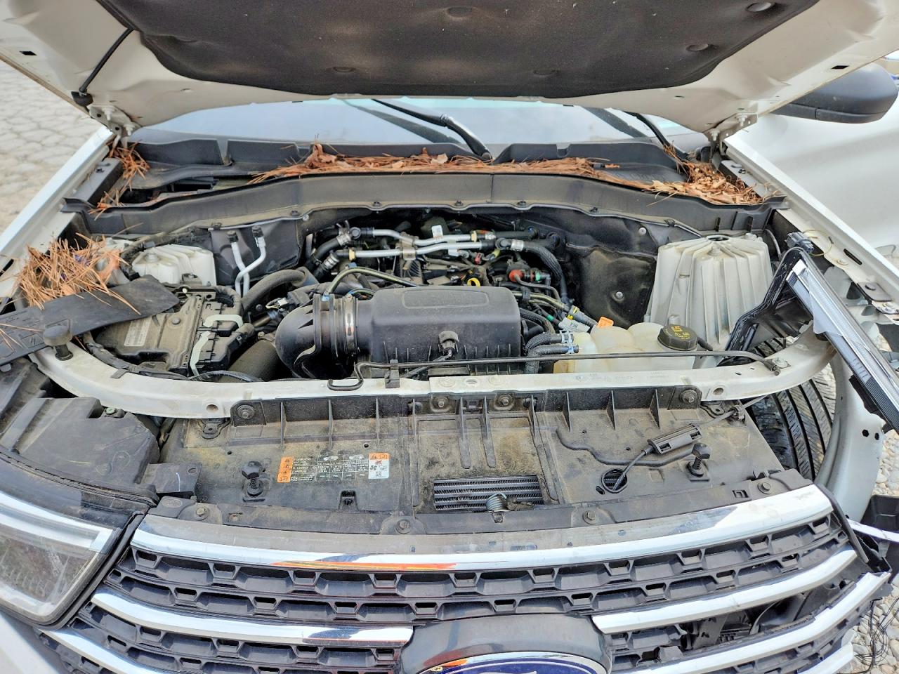 2023 Ford Explorer Xlt White vin: 1FMSK7DH3PGA88017