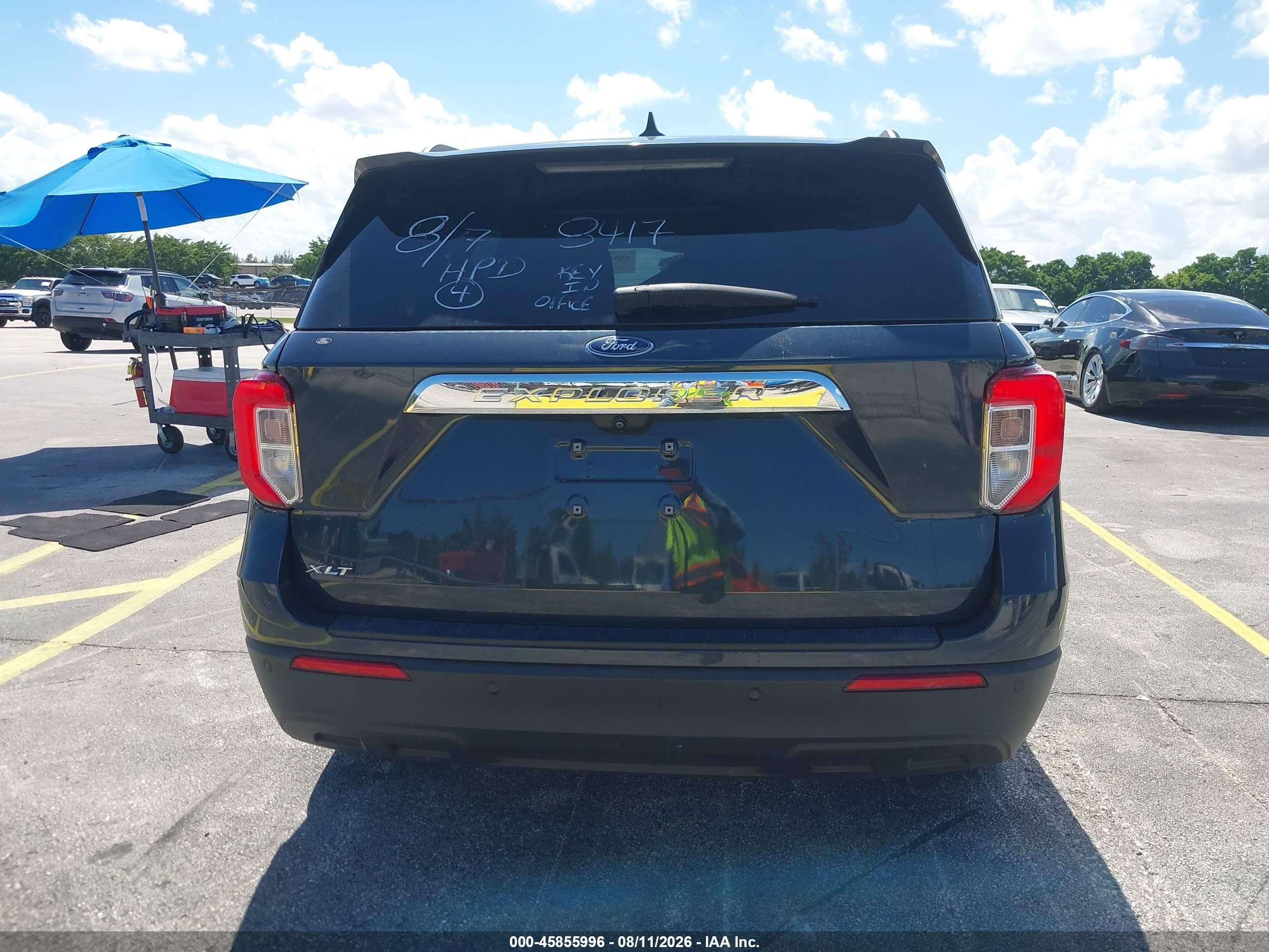 2023 Ford Explorer Xlt Gray vin: 1FMSK7DH3PGA98417