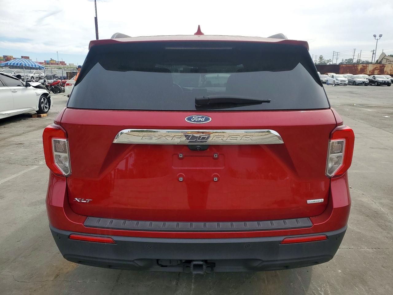 2020 Ford Explorer Xlt Red vin: 1FMSK7DH4LGA25356