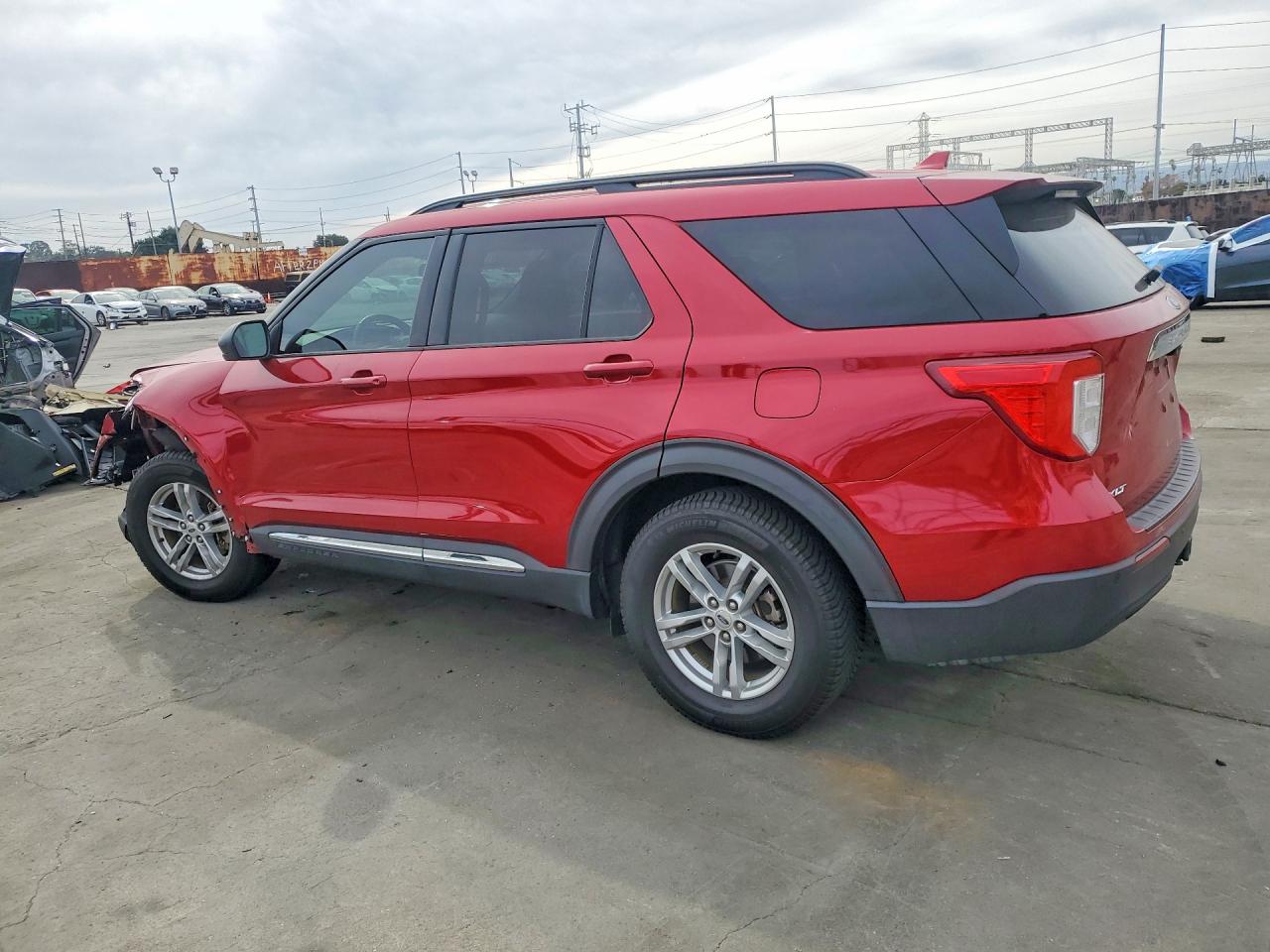 2020 Ford Explorer Xlt Red vin: 1FMSK7DH4LGA25356