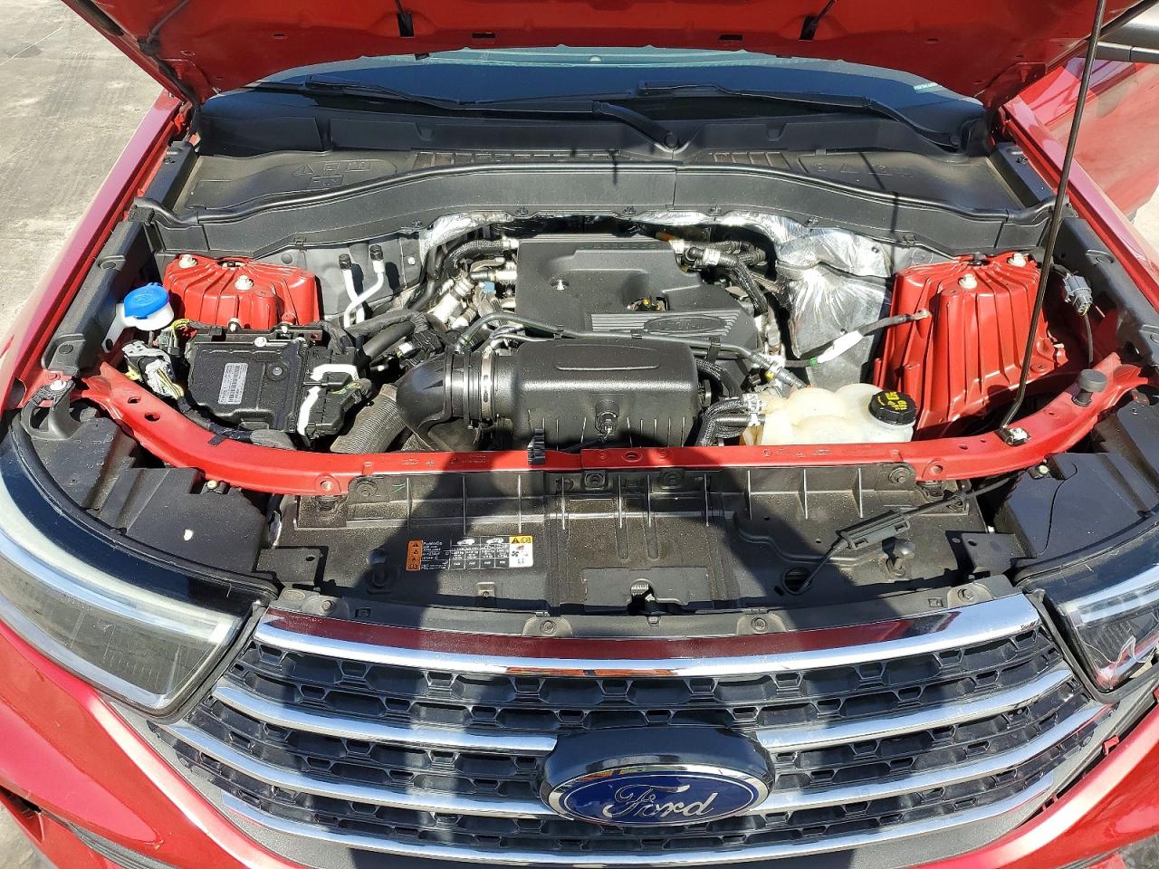2020 Ford Explorer Xlt Red vin: 1FMSK7DH4LGA25356