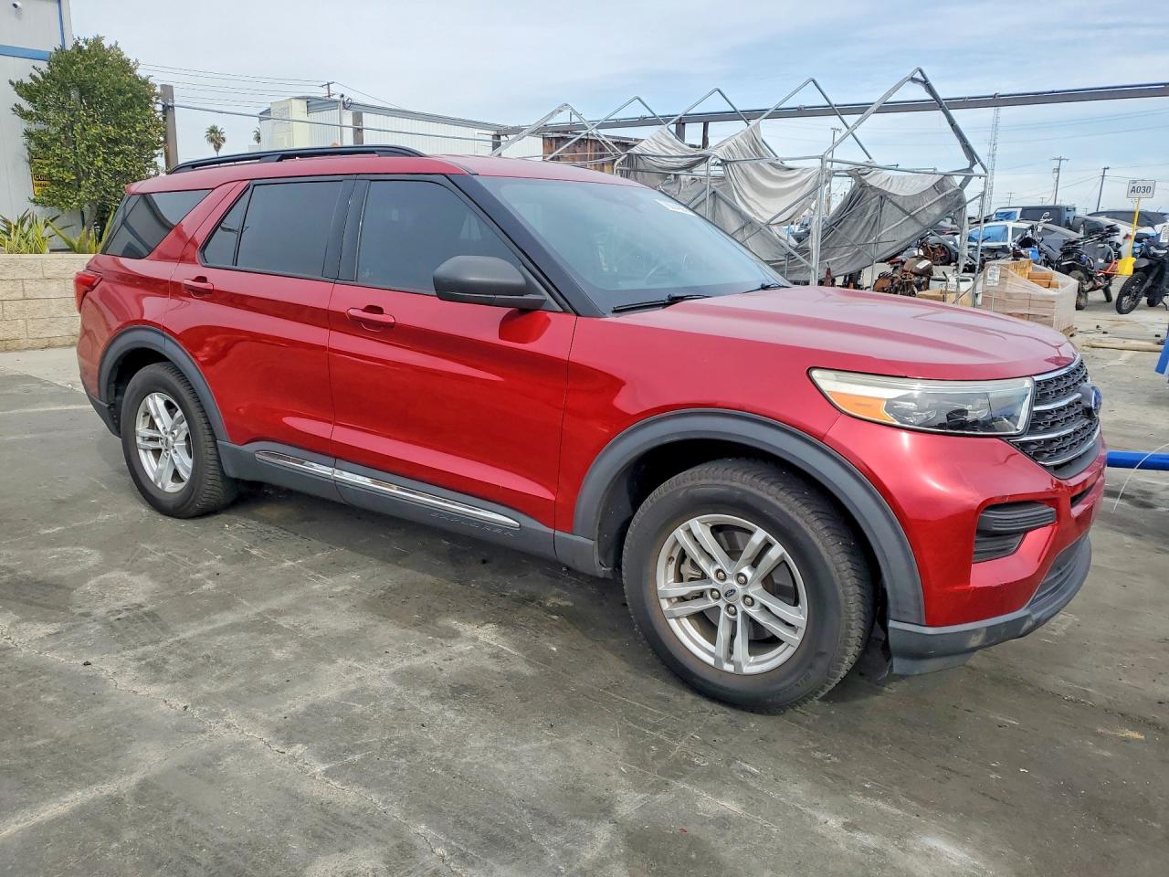 2020 Ford Explorer Xlt Red vin: 1FMSK7DH4LGA25356