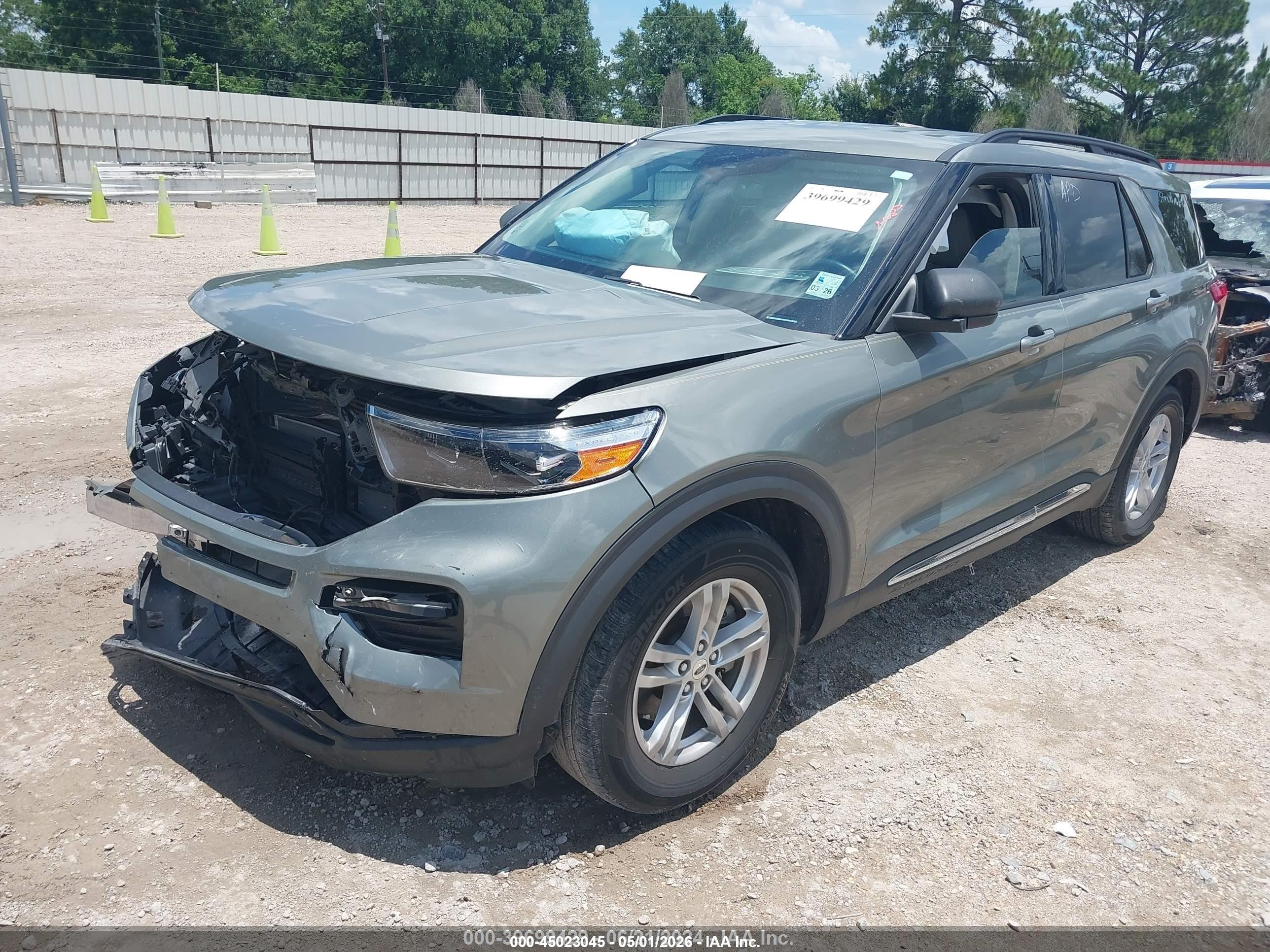 2020 Ford Explorer Xlt Gray vin: 1FMSK7DH4LGB14439