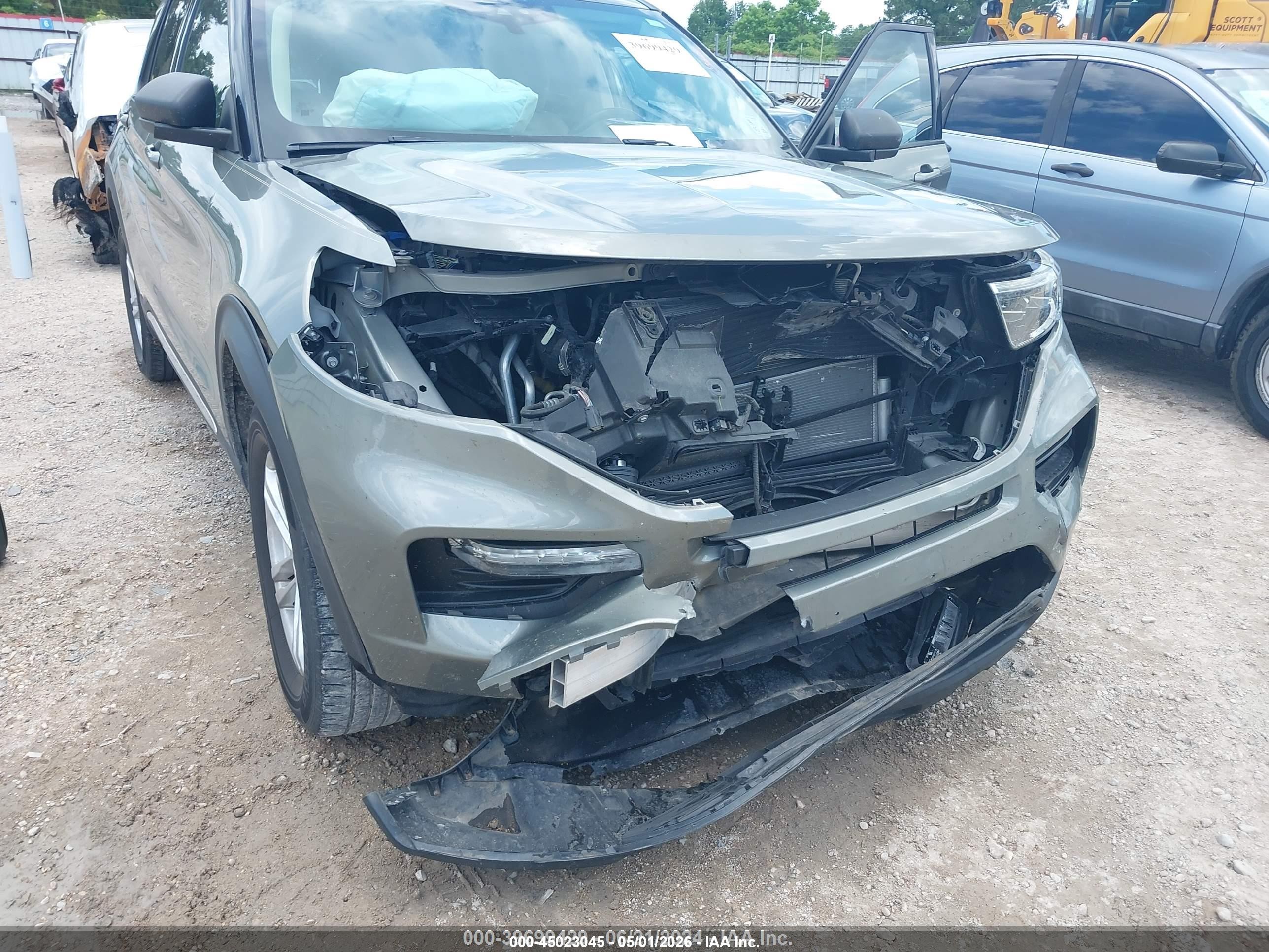 2020 Ford Explorer Xlt Gray vin: 1FMSK7DH4LGB14439