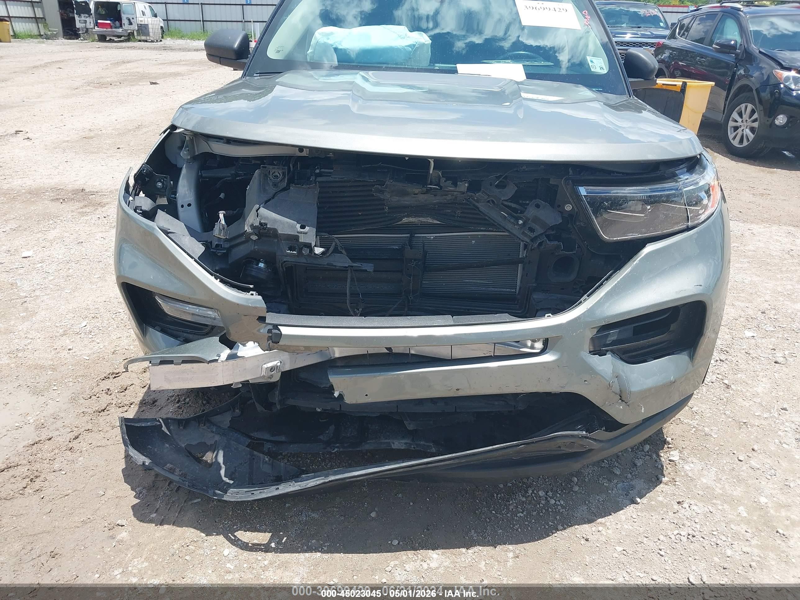 2020 Ford Explorer Xlt Gray vin: 1FMSK7DH4LGB14439