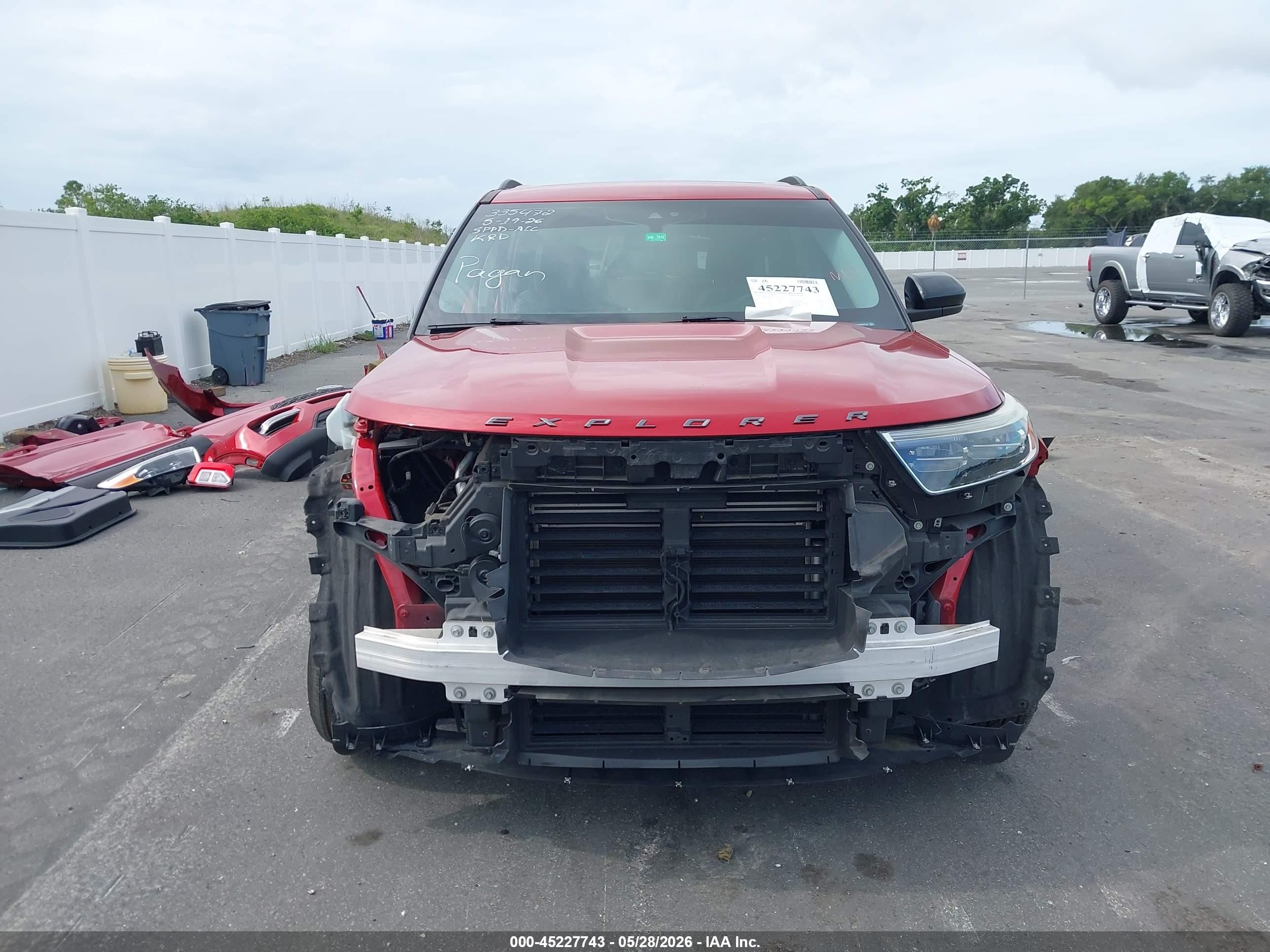 2022 Ford Explorer Xlt Red vin: 1FMSK7DH4NGA73331