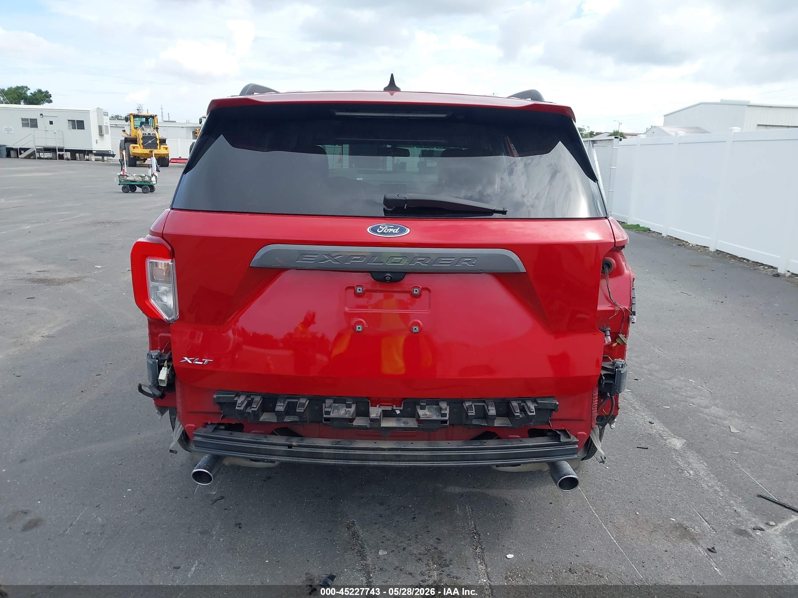 2022 Ford Explorer Xlt Red vin: 1FMSK7DH4NGA73331