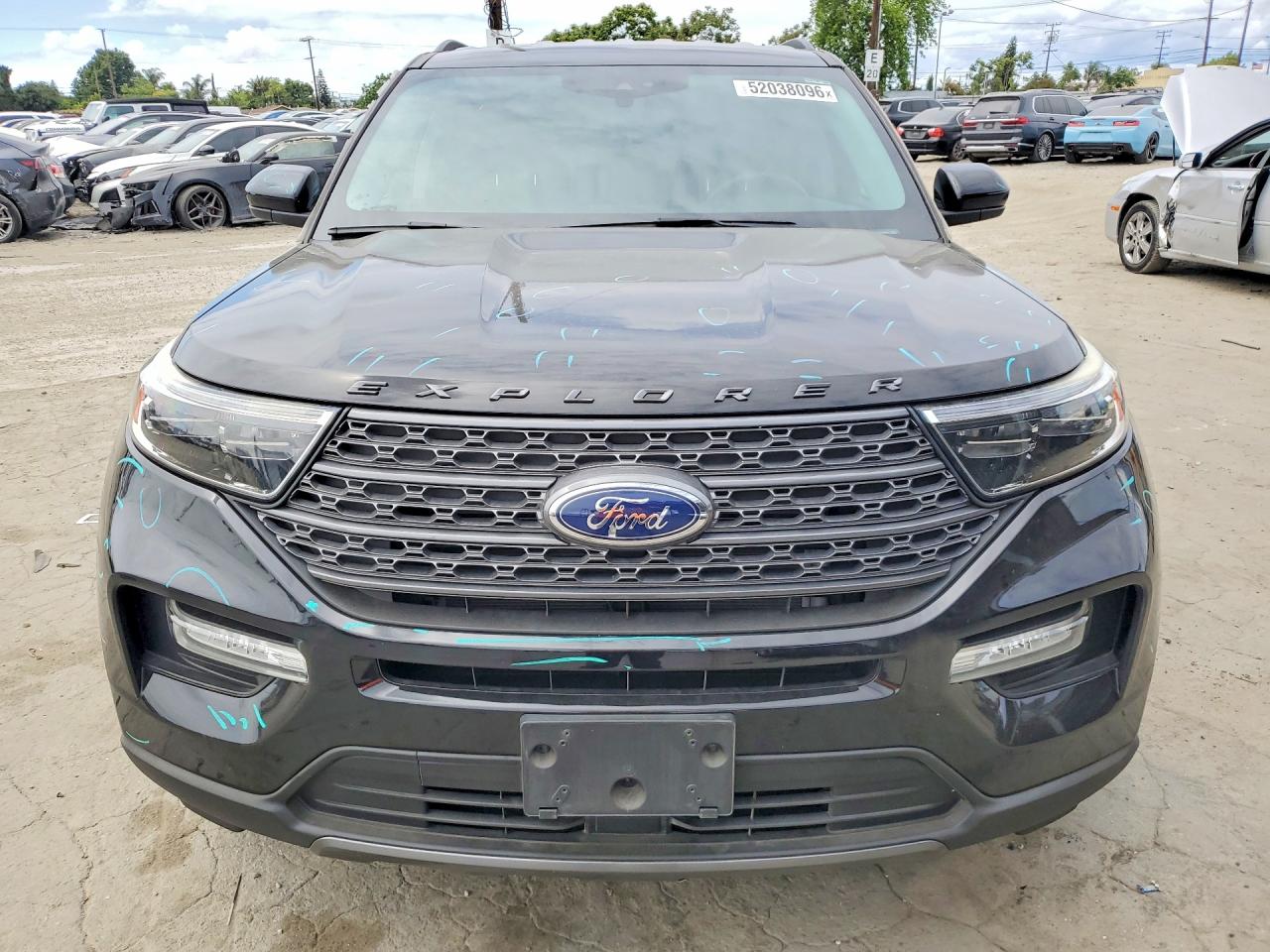 2022 Ford Explorer Xlt Black vin: 1FMSK7DH5NGB66231
