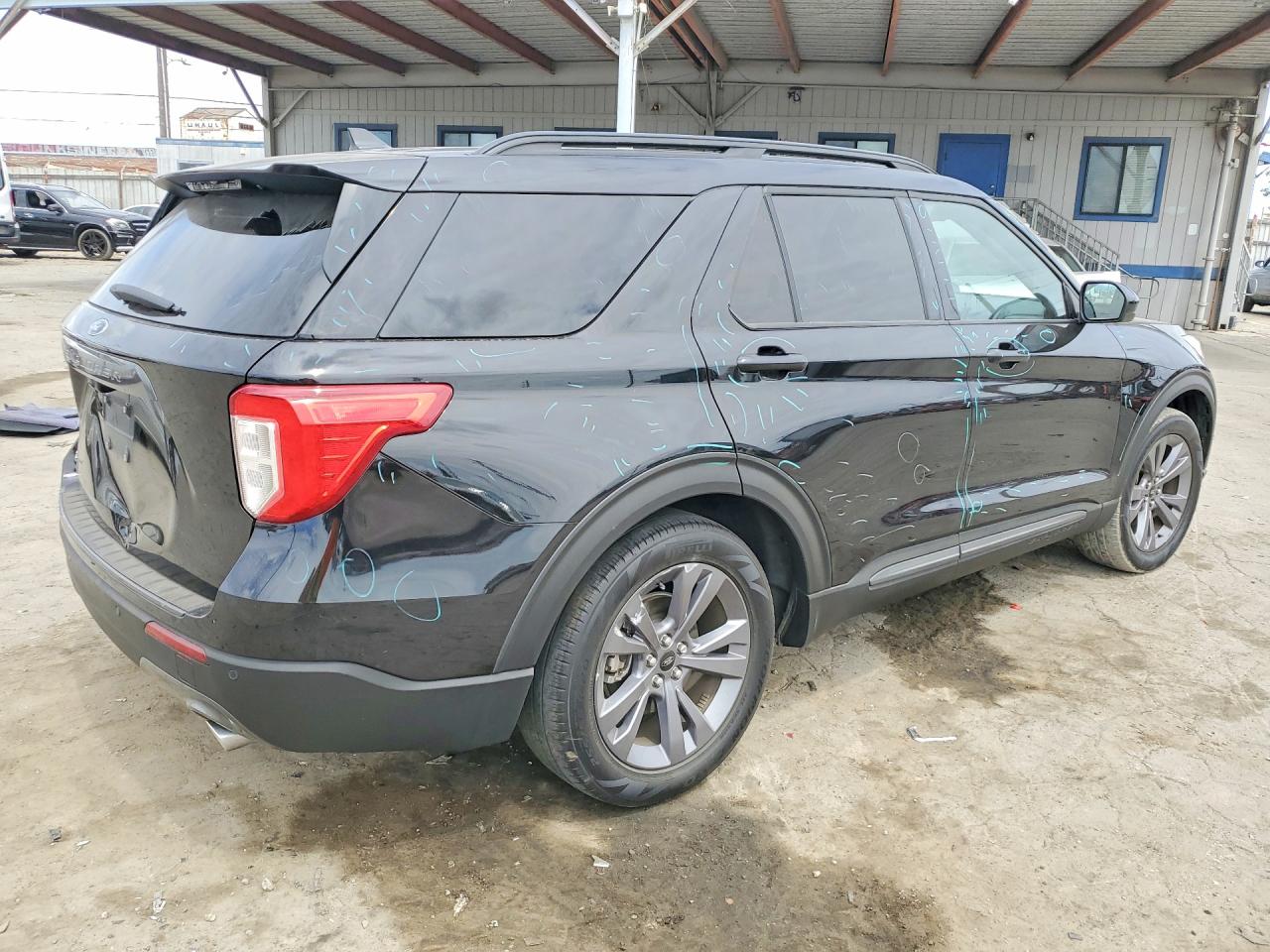 2022 Ford Explorer Xlt Black vin: 1FMSK7DH5NGB66231