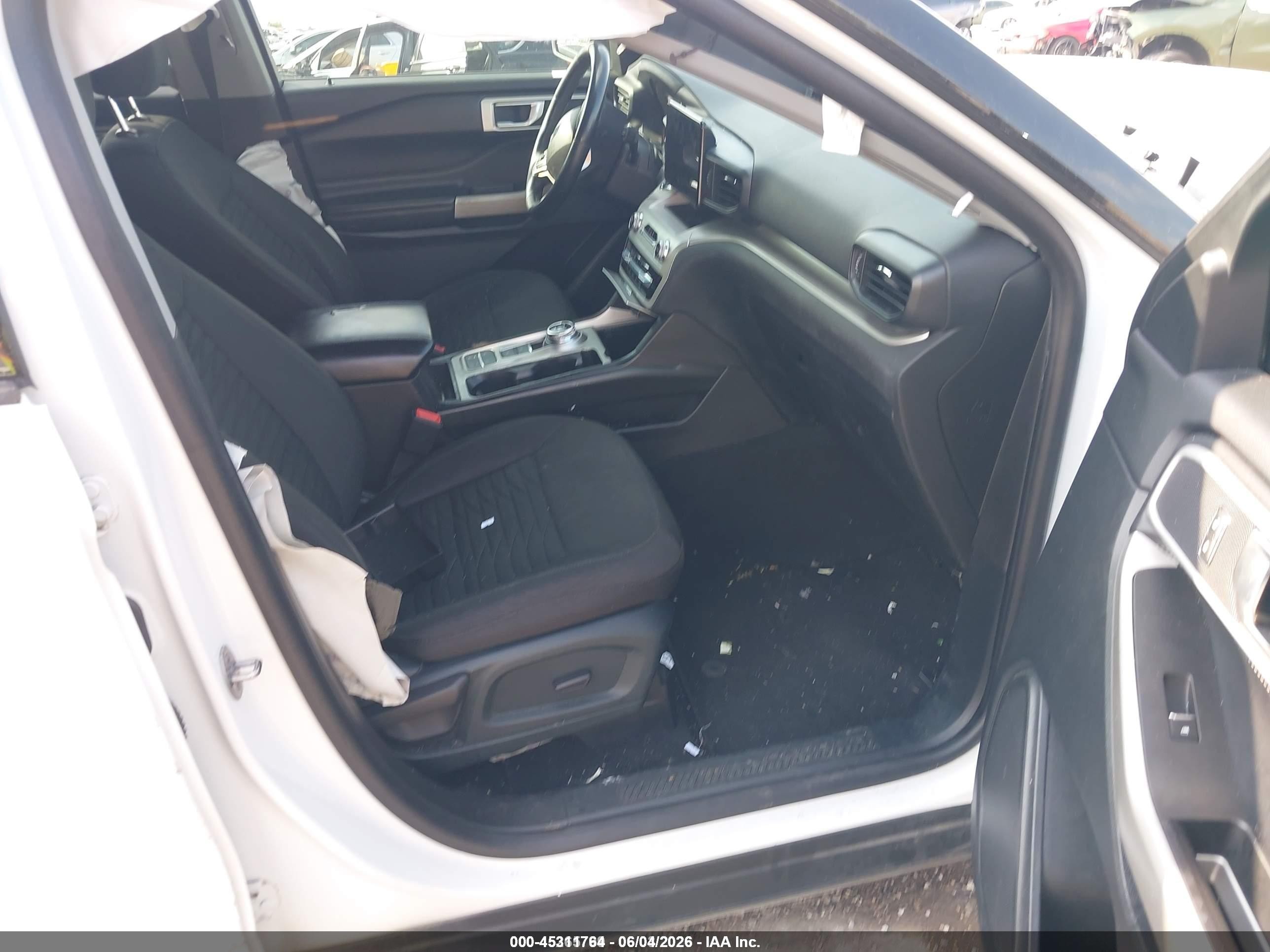 2021 Ford Explorer Xlt White vin: 1FMSK7DH7MGA52245