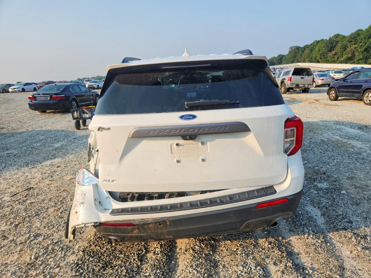 2021 Ford Explorer Xlt Белый vin: 1FMSK7DH8MGA55896