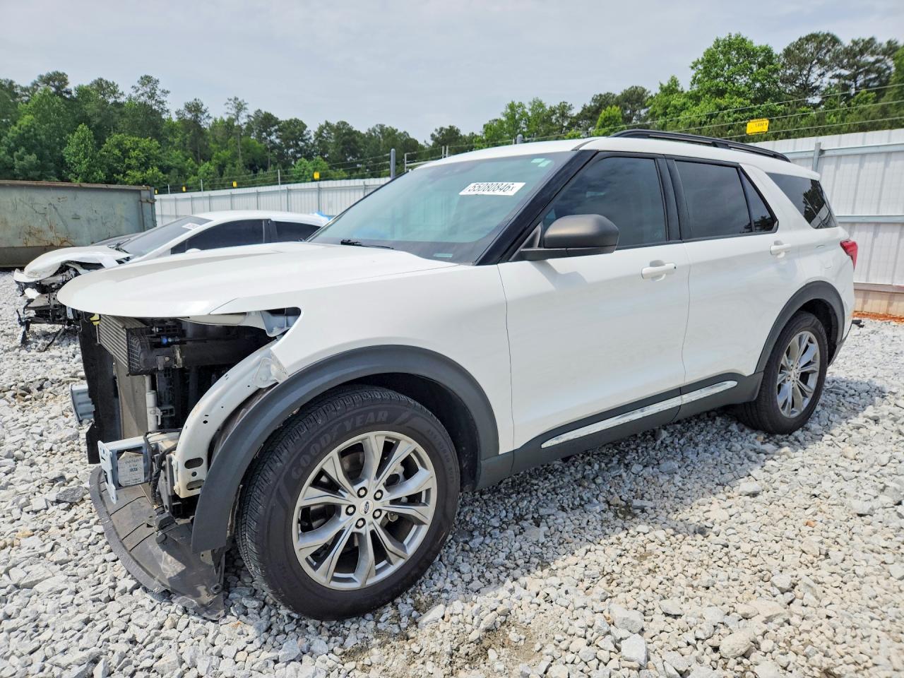 2022 Ford Explorer Xlt Белый vin: 1FMSK7DH8NGA31793