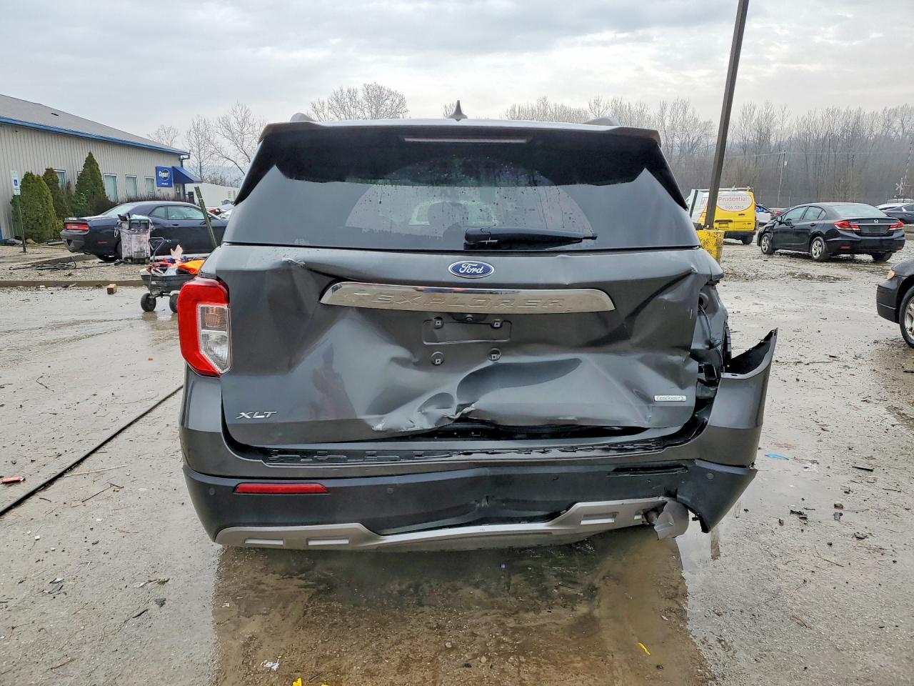 2020 Ford Explorer Xlt Gray vin: 1FMSK7DH9LGA60359