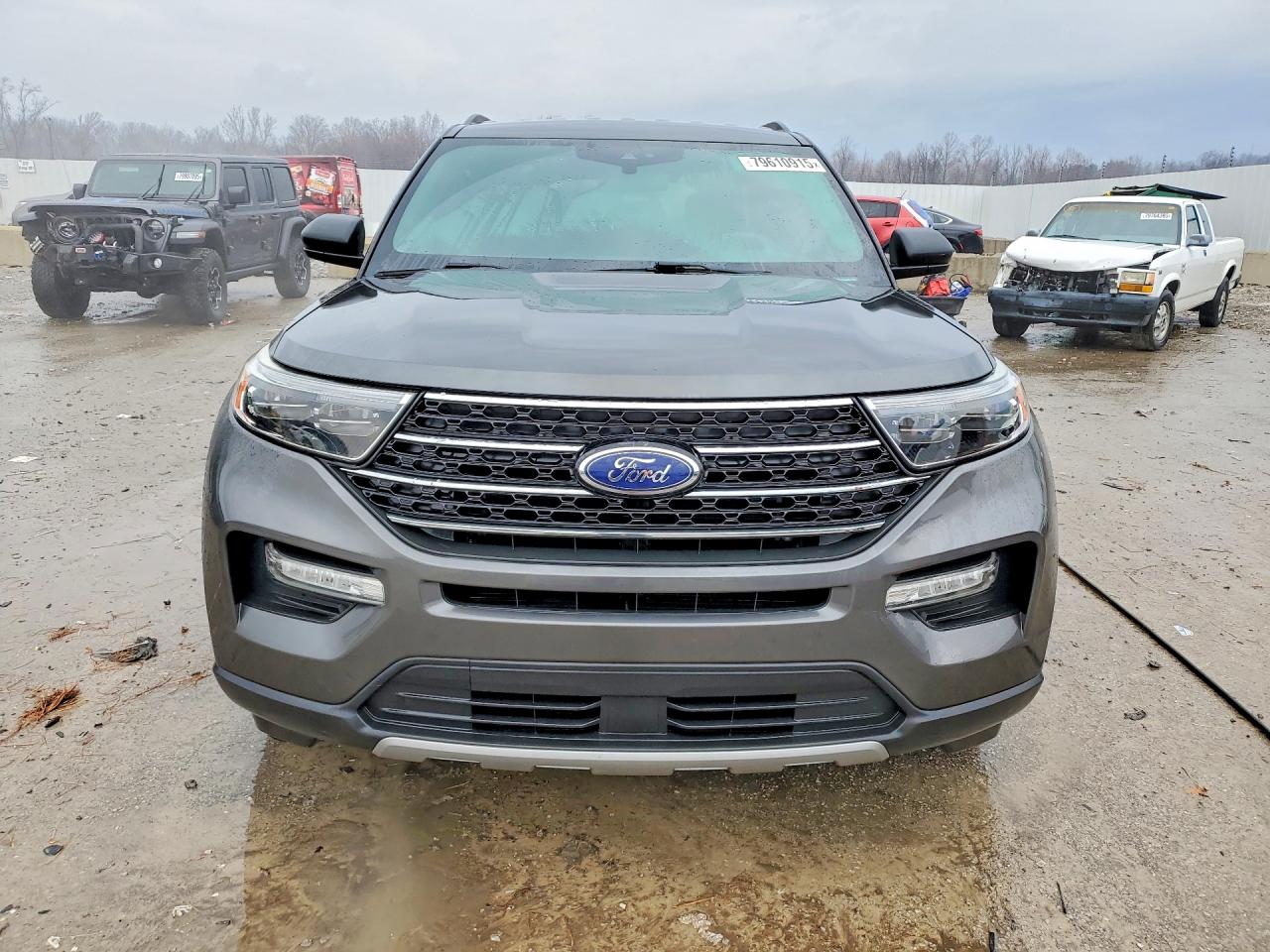 2020 Ford Explorer Xlt Gray vin: 1FMSK7DH9LGA60359