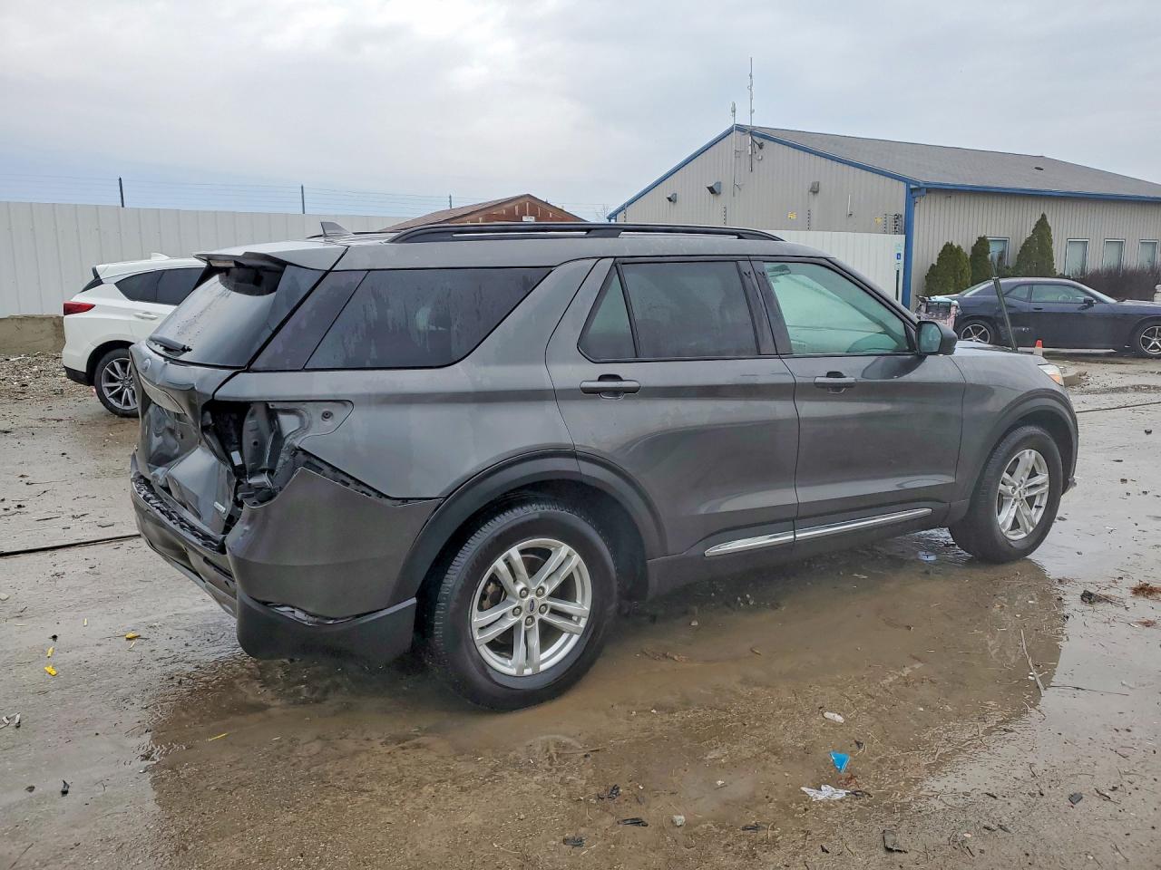 2020 Ford Explorer Xlt Gray vin: 1FMSK7DH9LGA60359