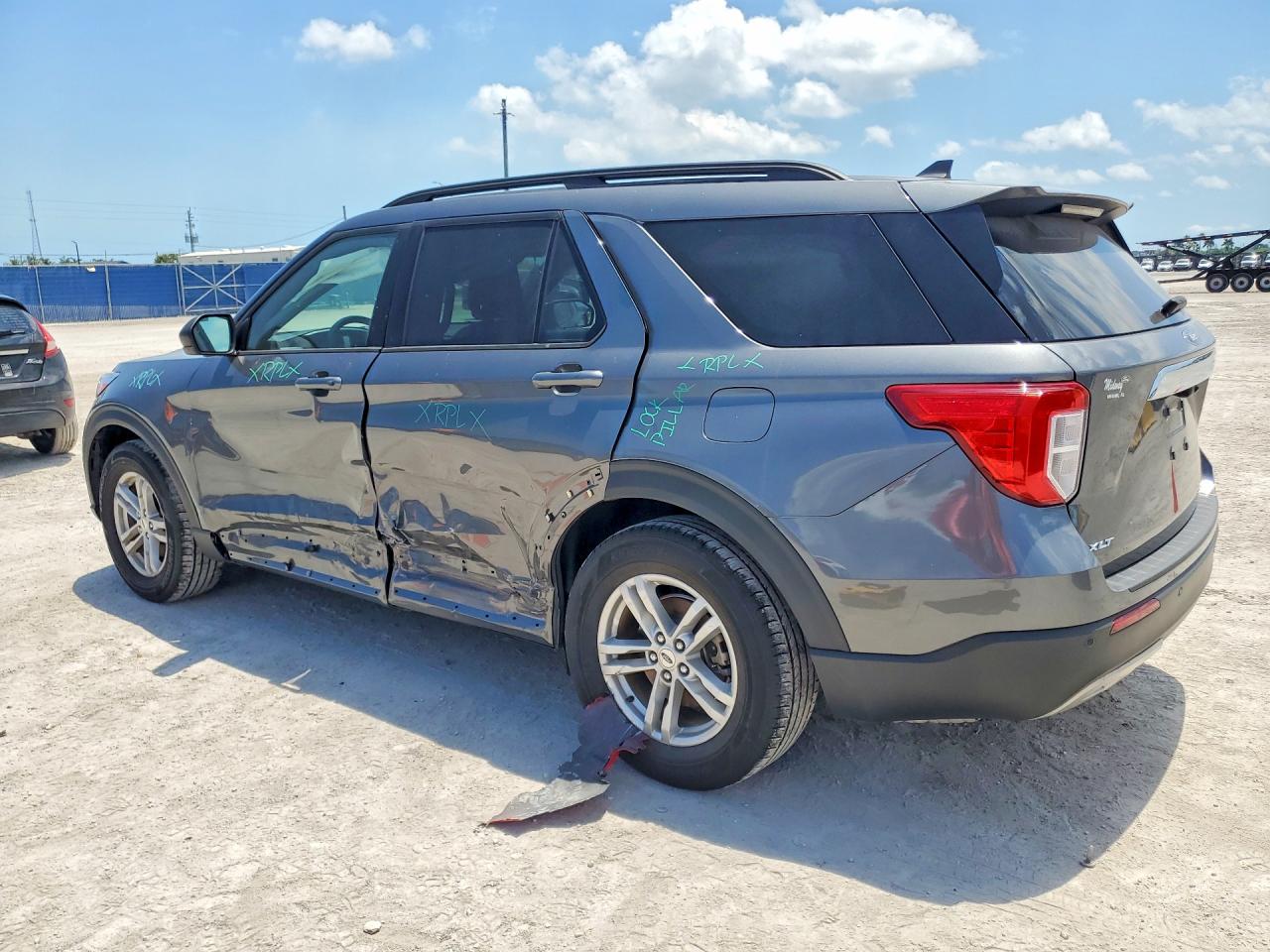 2024 Ford Explorer Xlt Gray vin: 1FMSK7DH9RGA43683