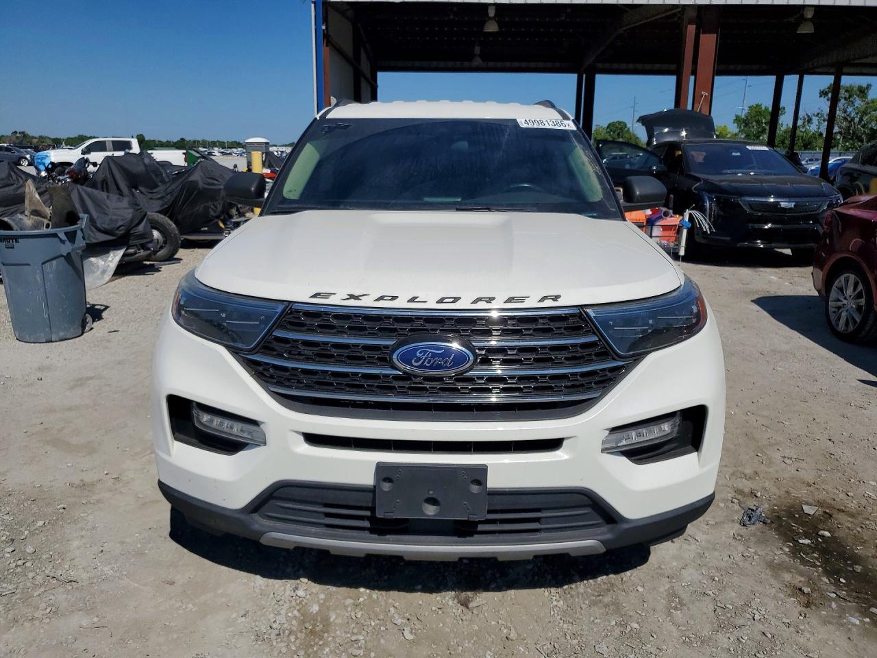2020 Ford Explorer Xlt White vin: 1FMSK7DHXLGA34899