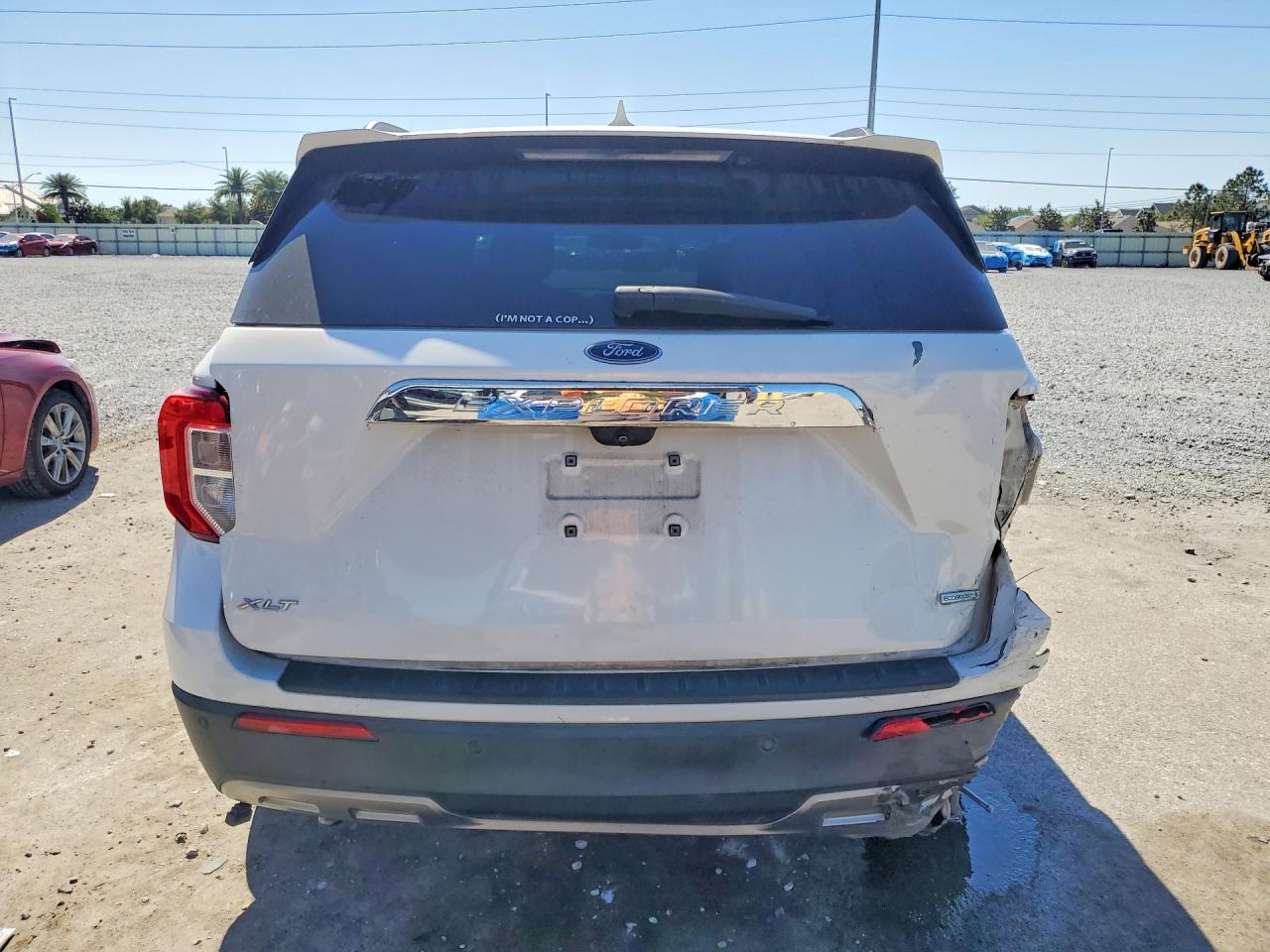 2020 Ford Explorer Xlt White vin: 1FMSK7DHXLGA34899