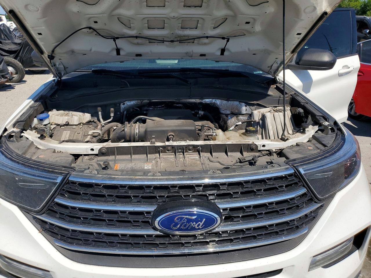 2020 Ford Explorer Xlt White vin: 1FMSK7DHXLGA34899