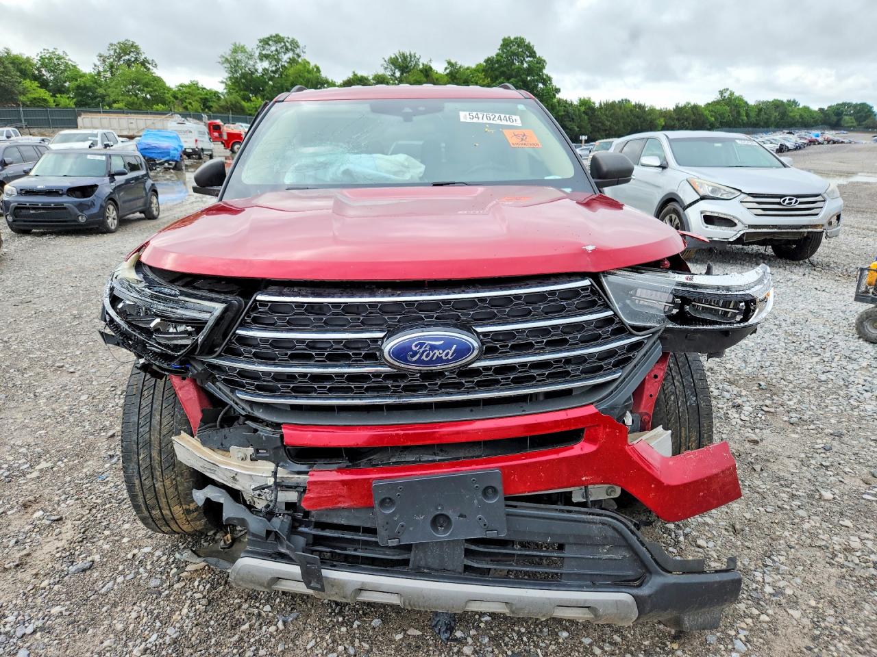 2020 Ford Explorer Xlt Red vin: 1FMSK7DHXLGA80068