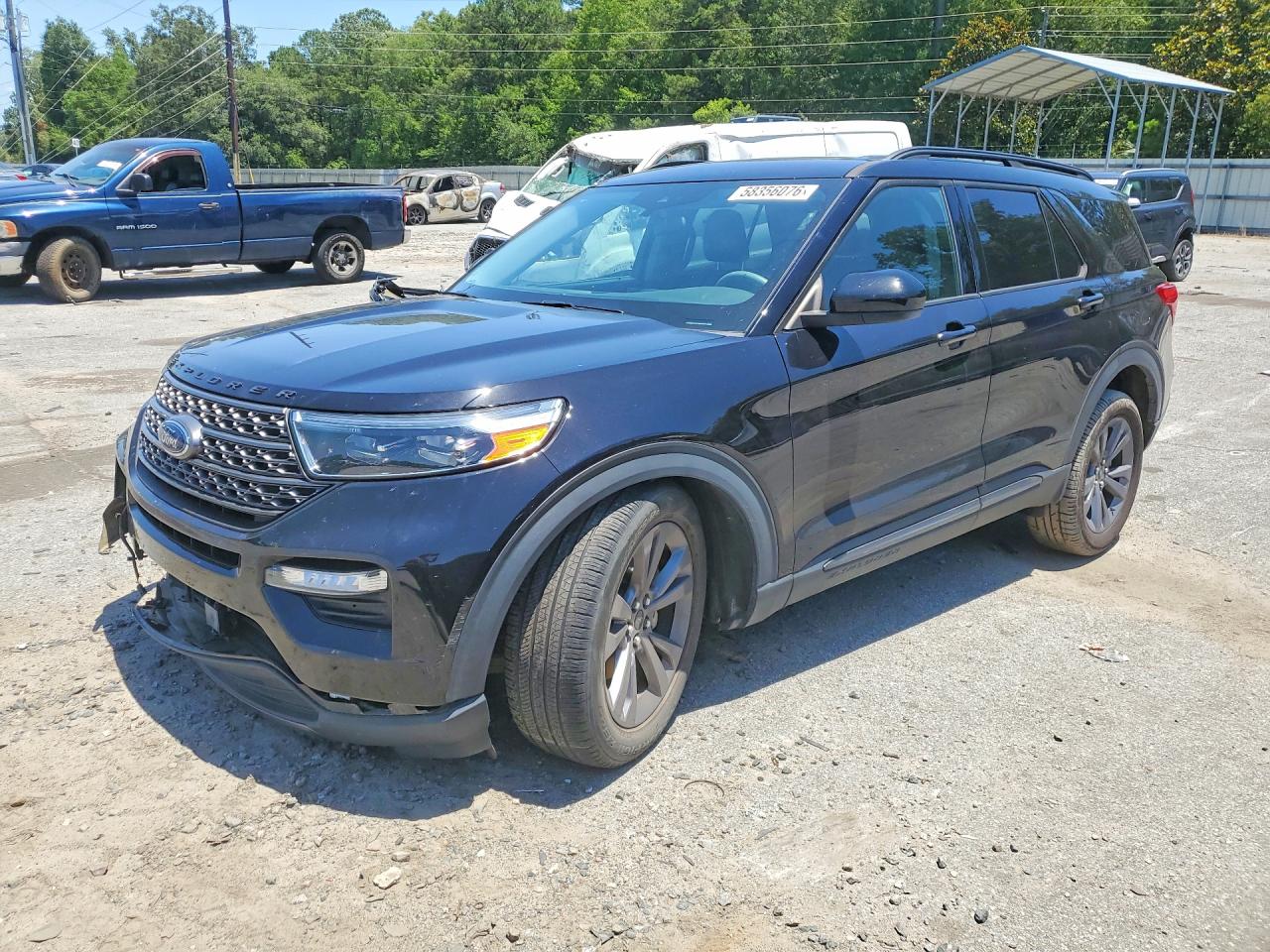 2023 Ford Explorer Xlt Черный vin: 1FMSK7DHXPGA73952