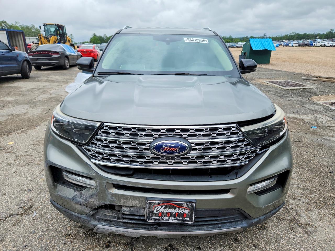 2020 Ford Explorer Limited Green vin: 1FMSK7FH0LGA09975