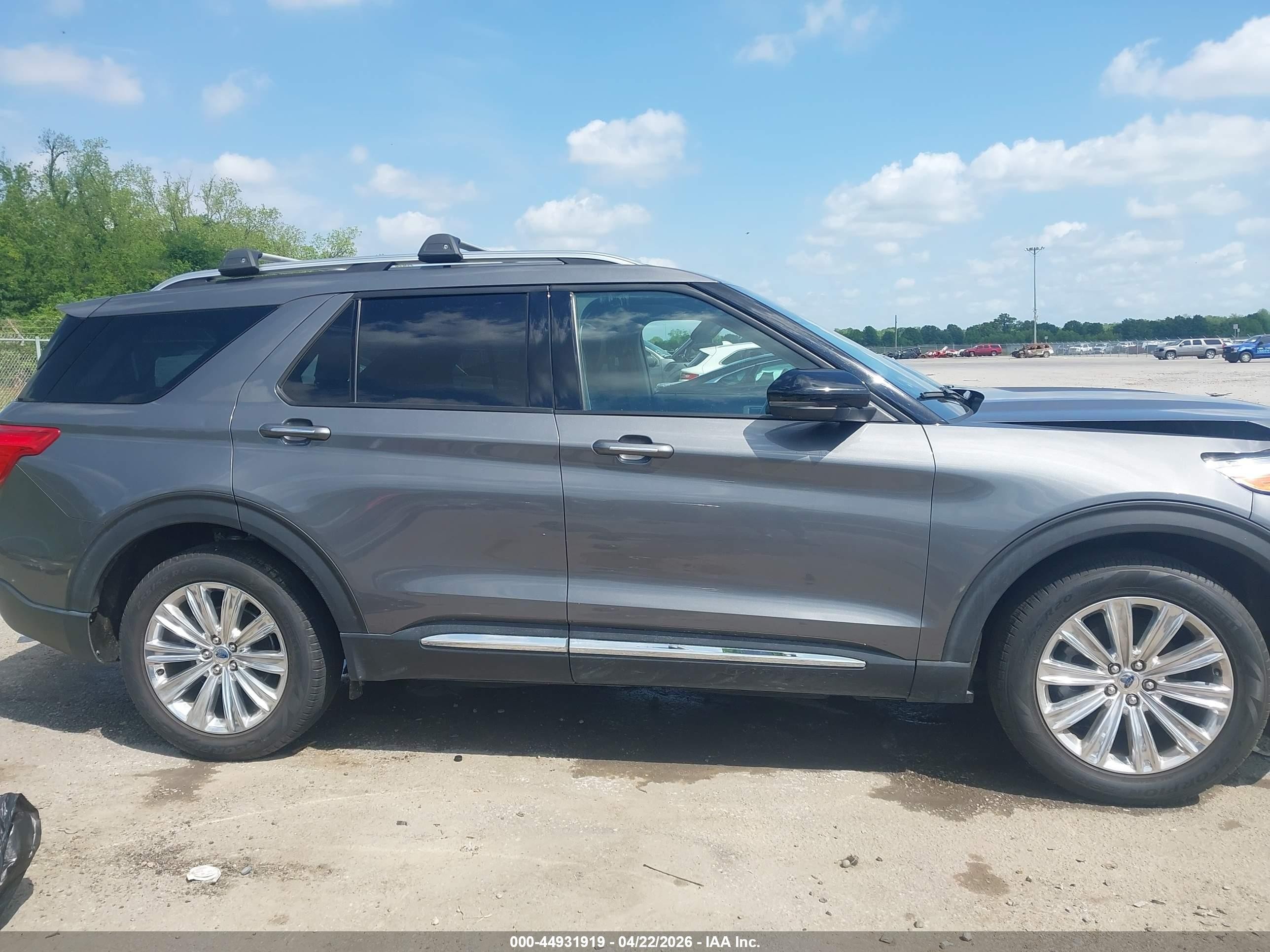 2022 Ford Explorer Limited Серый vin: 1FMSK7FH1NGB69401