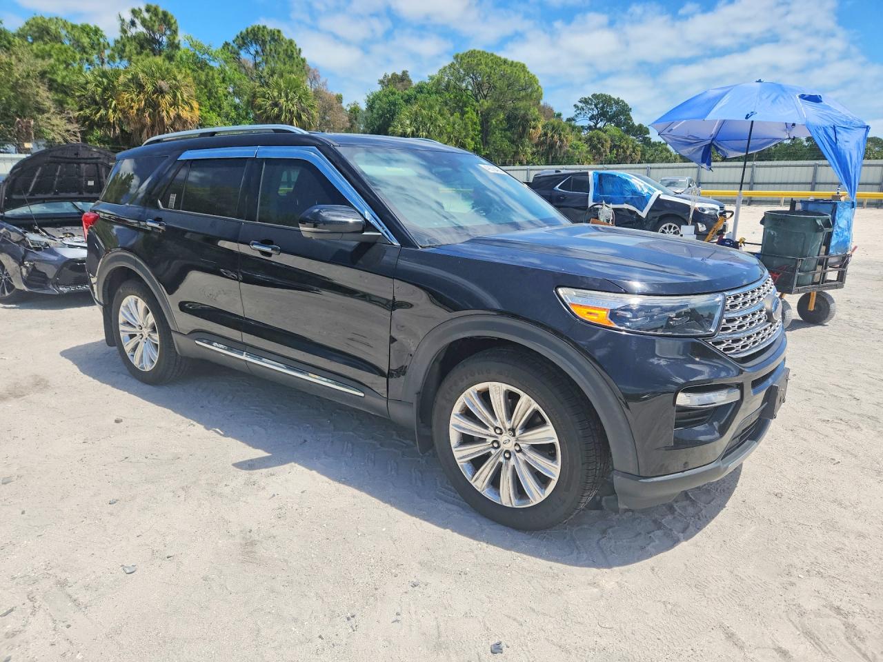 2021 Ford Explorer Limited Black vin: 1FMSK7FH2MGB67977