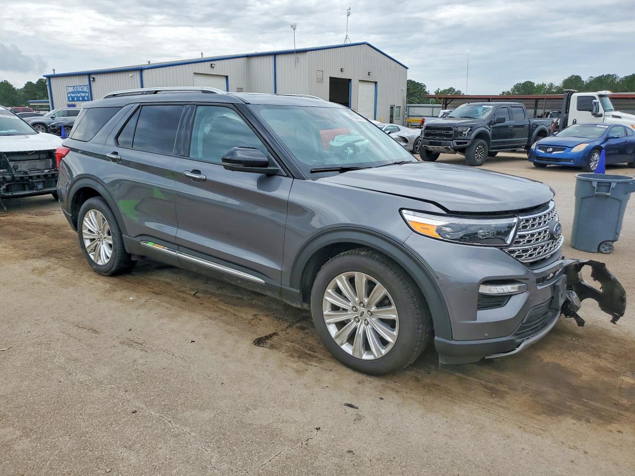 2022 Ford Explorer Limited Gray vin: 1FMSK7FH2NGA80193
