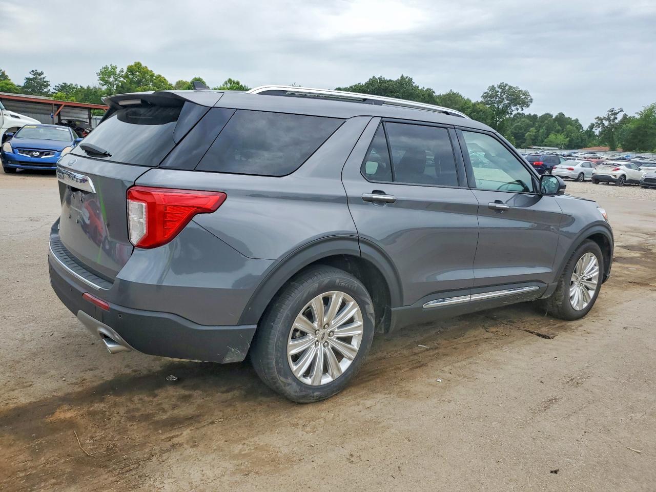 2022 Ford Explorer Limited Gray vin: 1FMSK7FH2NGA80193