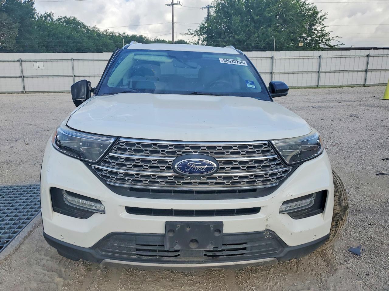 2020 Ford Explorer Limited White vin: 1FMSK7FH3LGA14622
