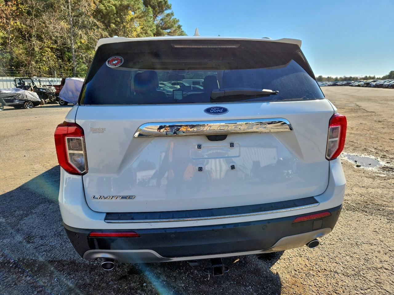 2023 Ford Explorer Limited White vin: 1FMSK7FH3PGA86314