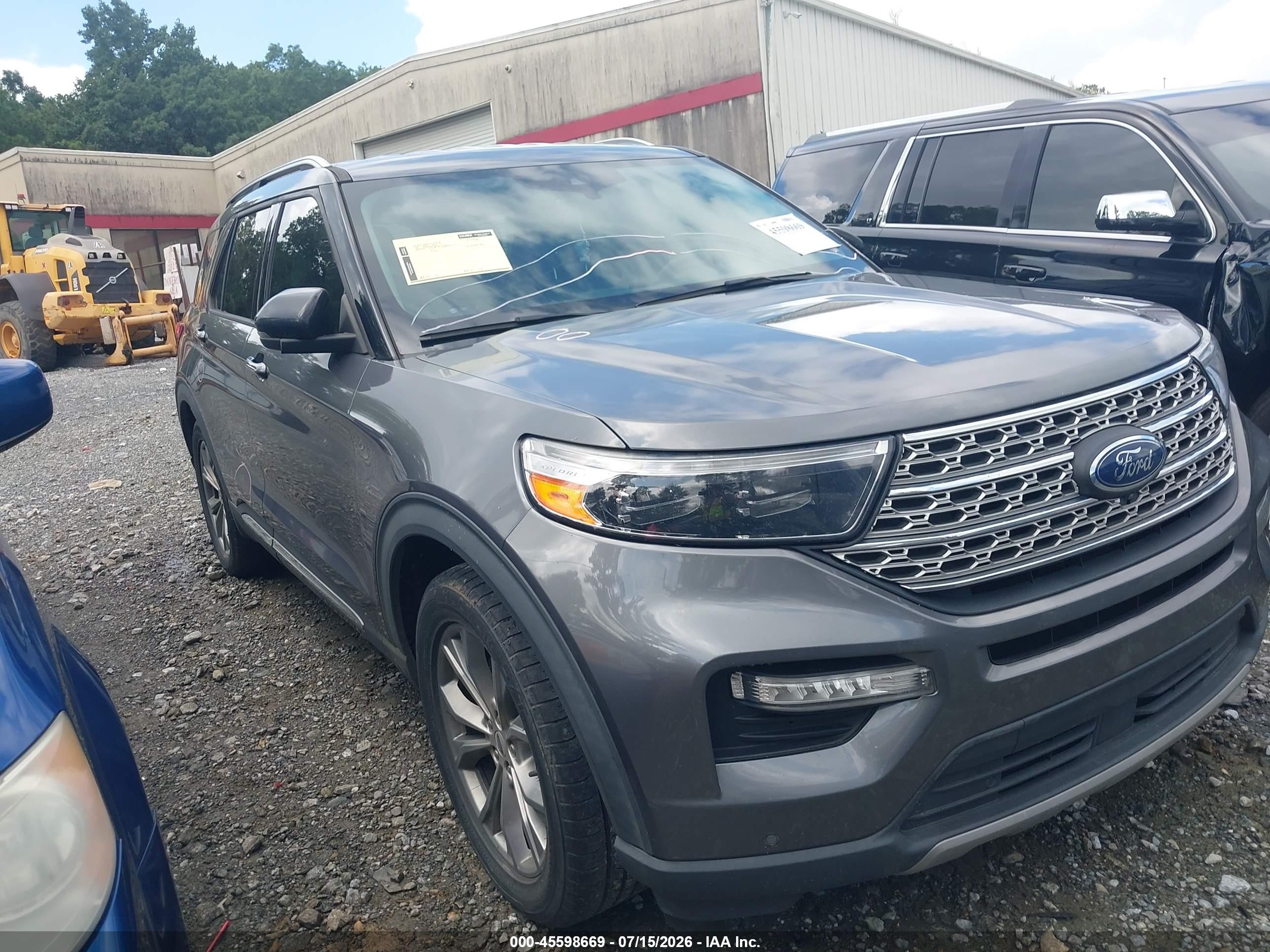 2021 Ford Explorer Limited Gray vin: 1FMSK7FH4MGB72534