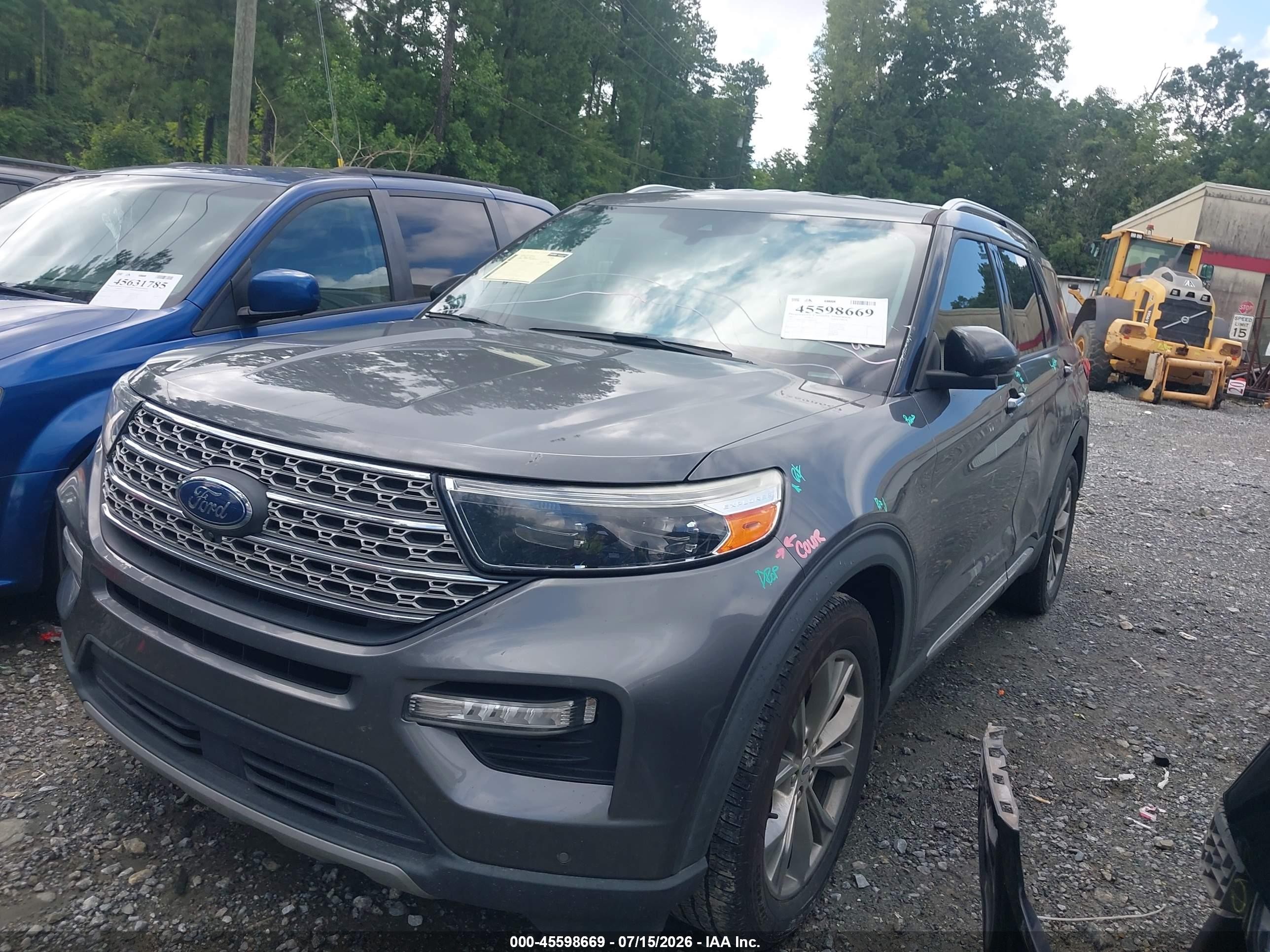 2021 Ford Explorer Limited Gray vin: 1FMSK7FH4MGB72534