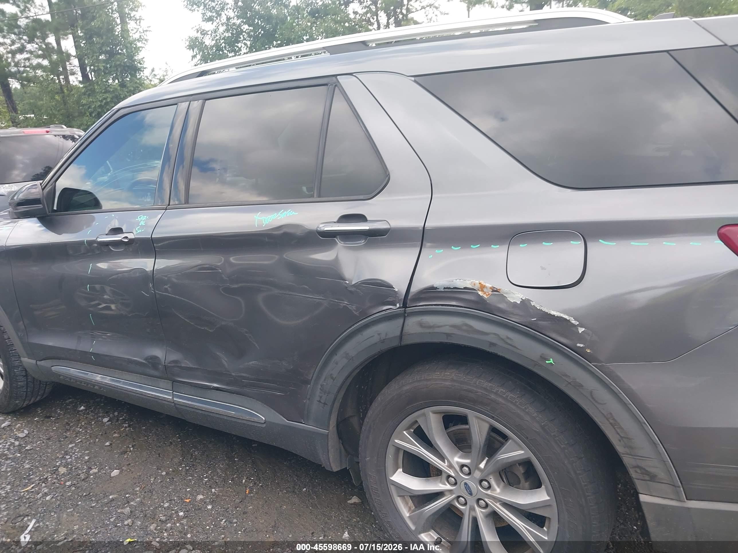 2021 Ford Explorer Limited Gray vin: 1FMSK7FH4MGB72534