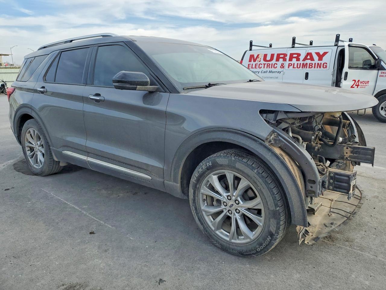 2021 Ford Explorer Limited Gray vin: 1FMSK7FH6MGA15491