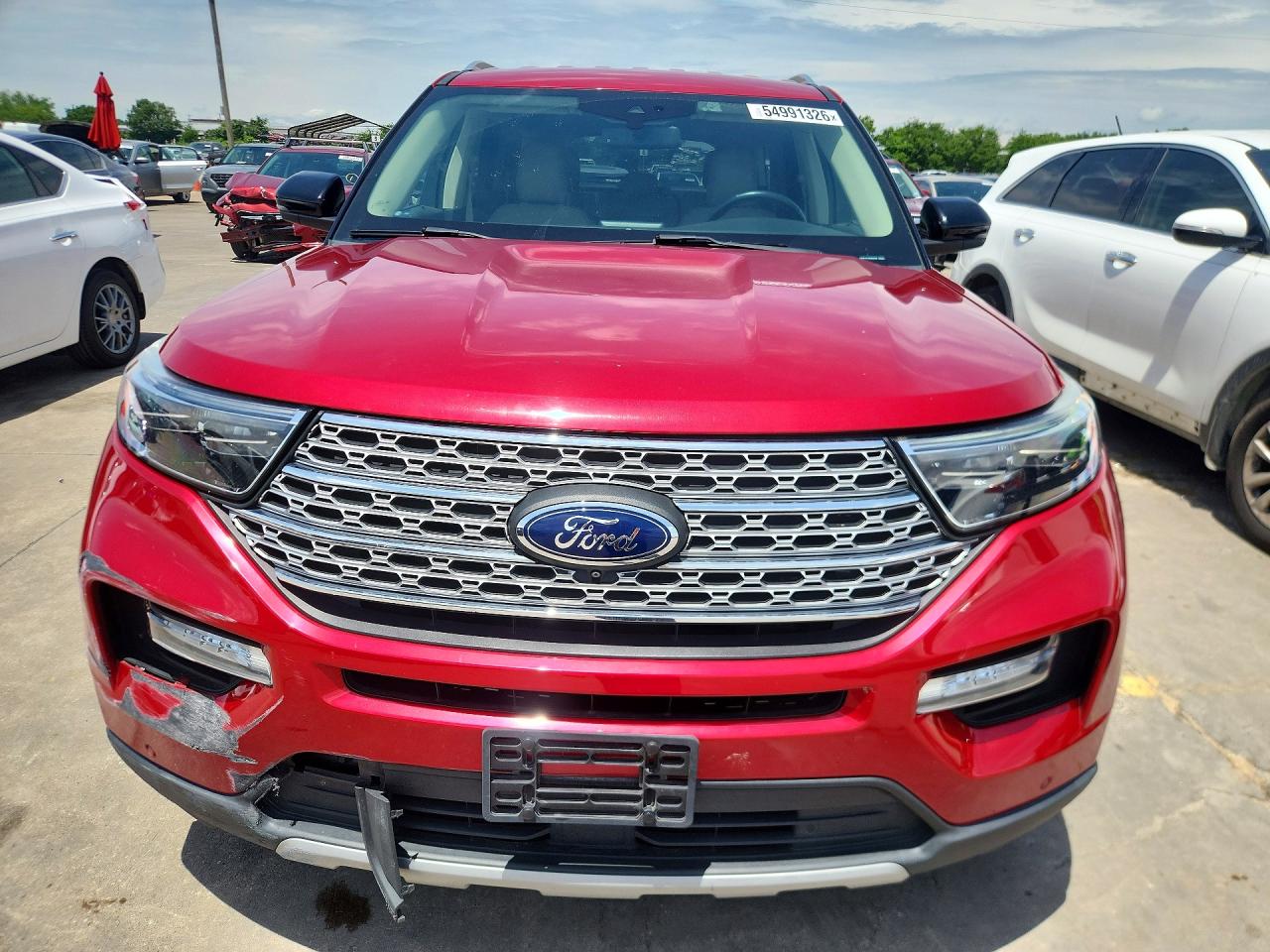 2021 Ford Explorer Limited Red vin: 1FMSK7FH7MGB55209