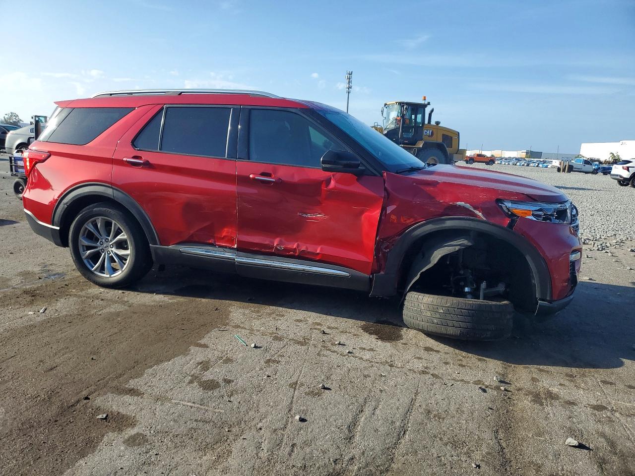 2021 Ford Explorer Limited Red vin: 1FMSK7FH8MGB28701