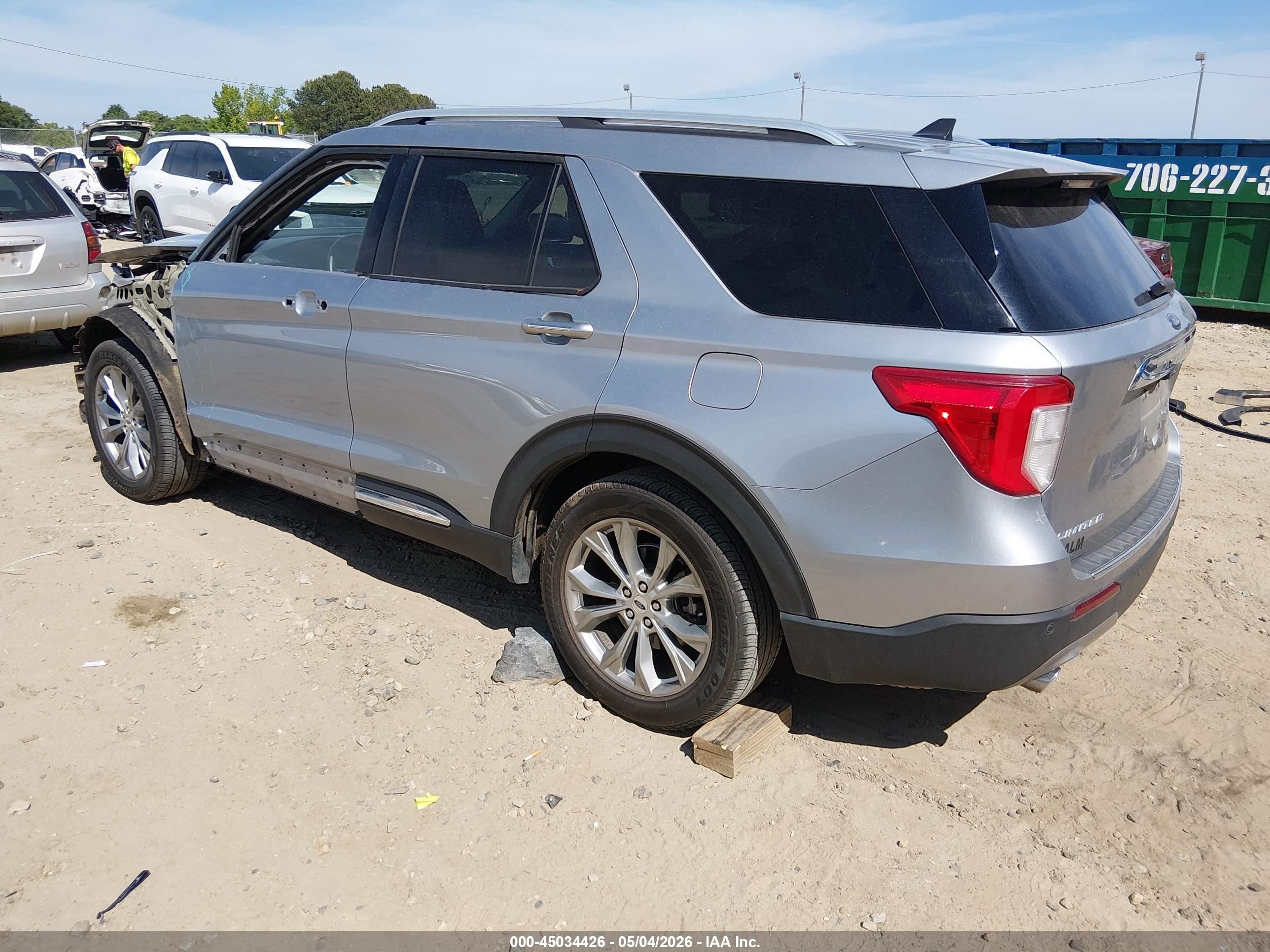 2021 Ford Explorer Limited Серебряный vin: 1FMSK7FH8MGB34000