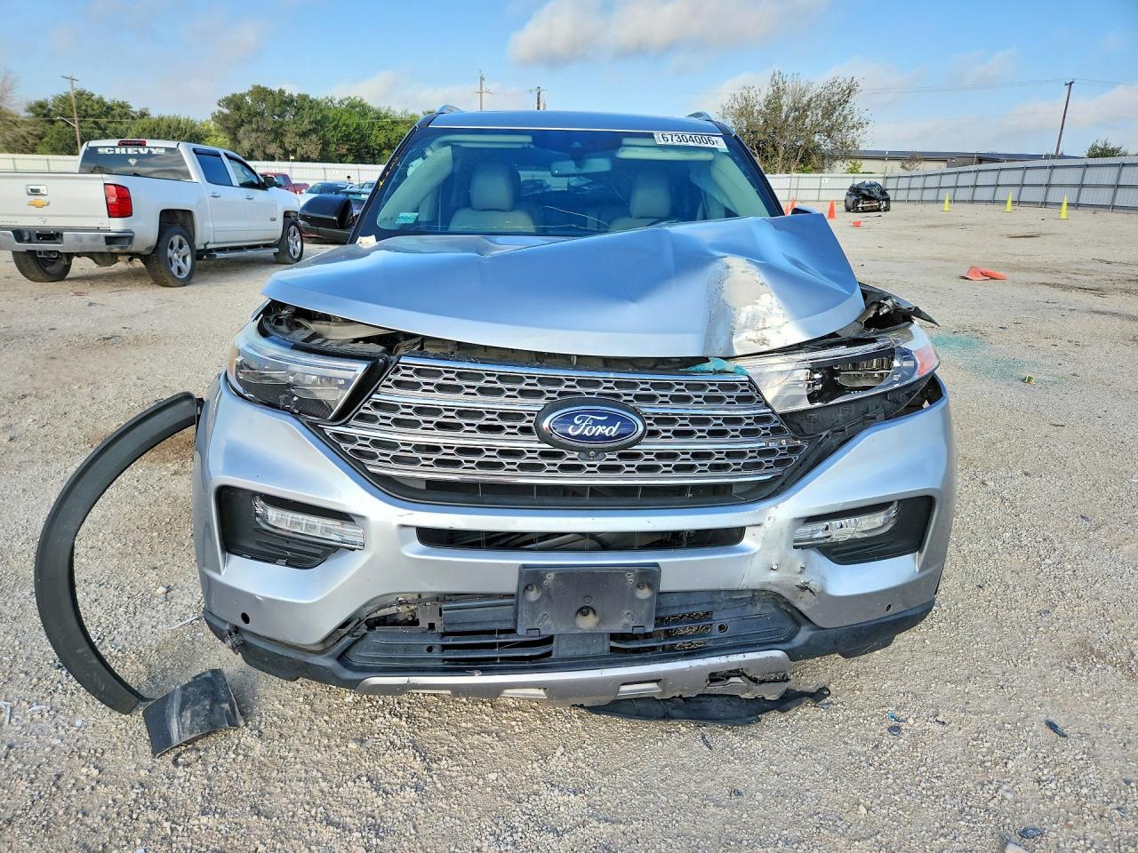 2020 Ford Explorer Limited Silver vin: 1FMSK7FH9LGA26743