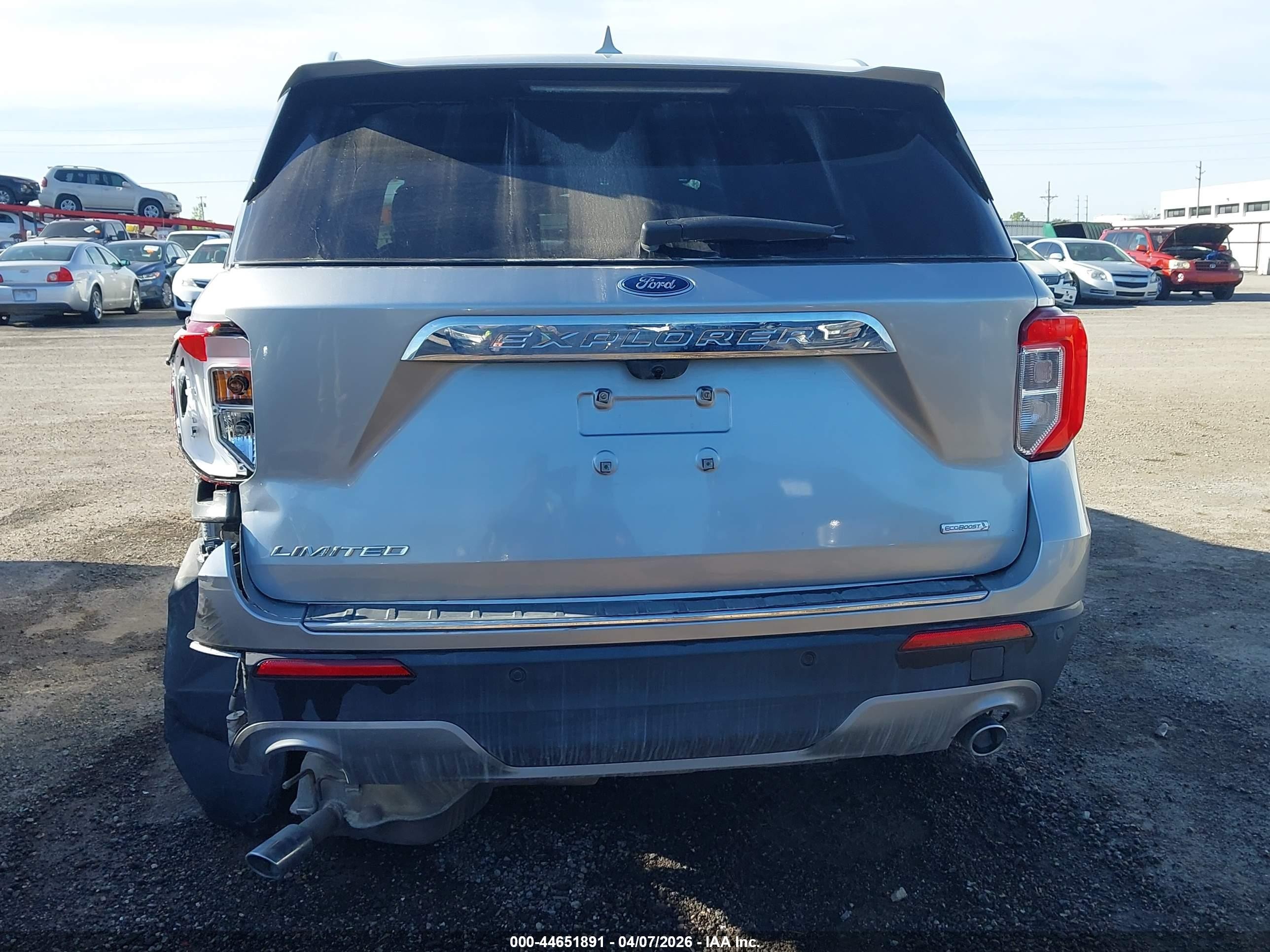 2020 Ford Explorer Limited Silver vin: 1FMSK7FH9LGB68221
