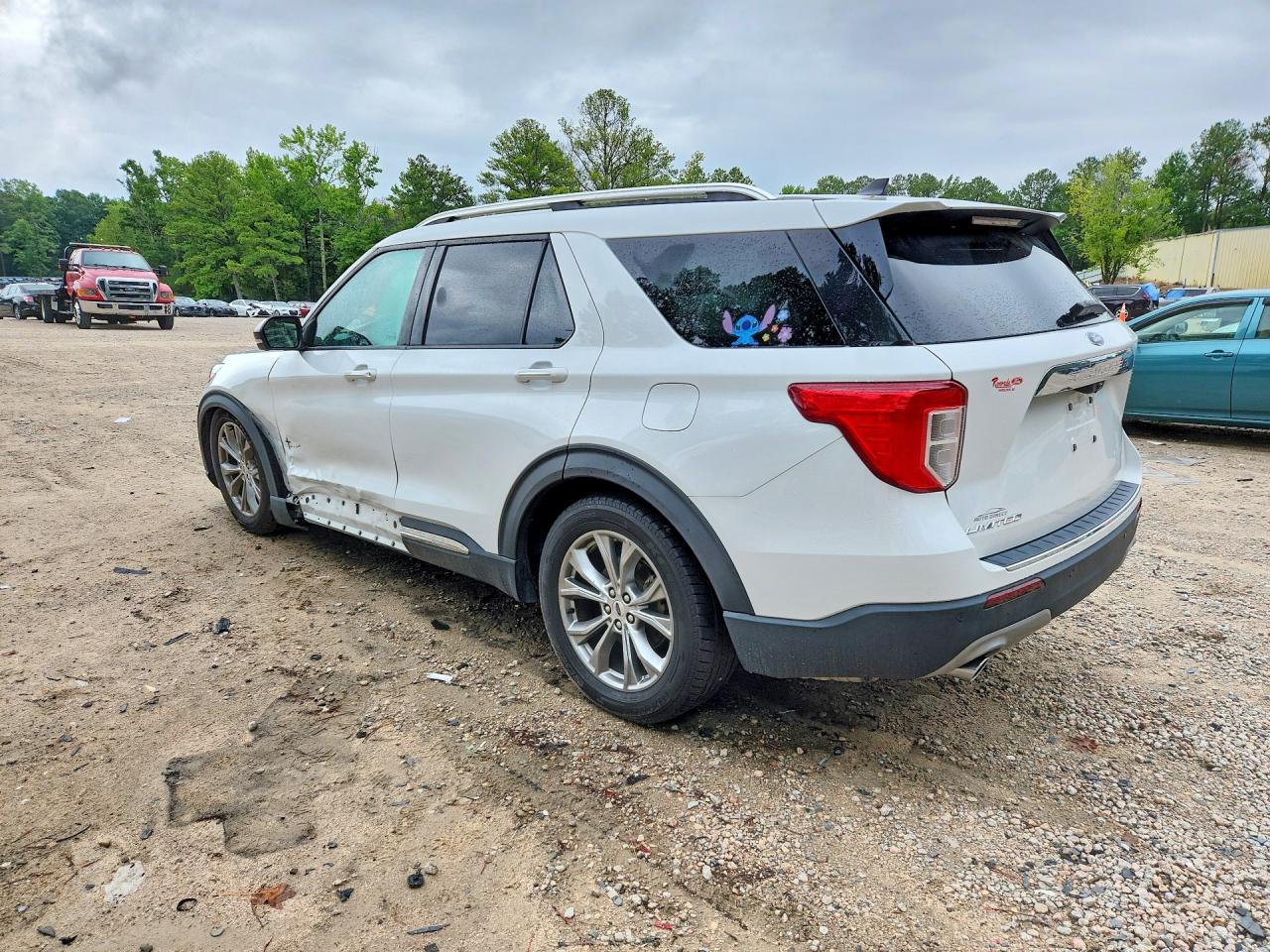 2022 Ford Explorer Limited White vin: 1FMSK7FH9NGA54707
