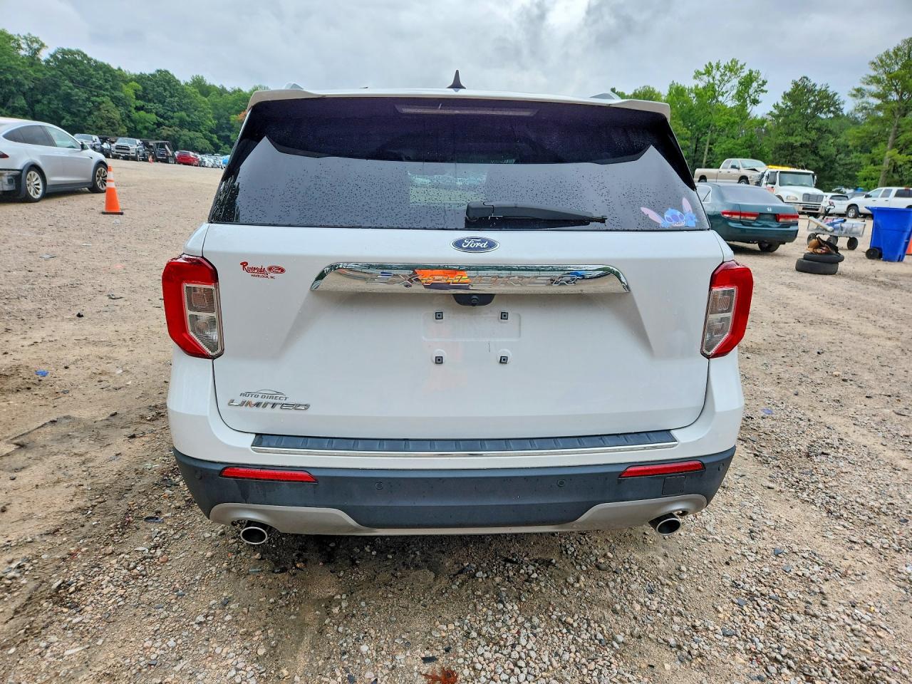 2022 Ford Explorer Limited White vin: 1FMSK7FH9NGA54707
