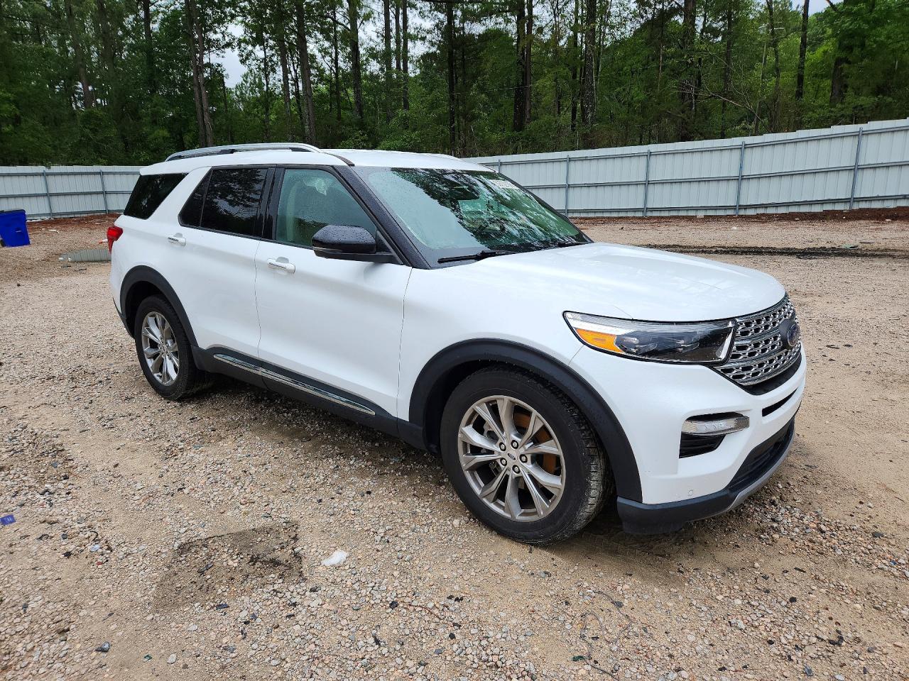 2022 Ford Explorer Limited White vin: 1FMSK7FH9NGA54707